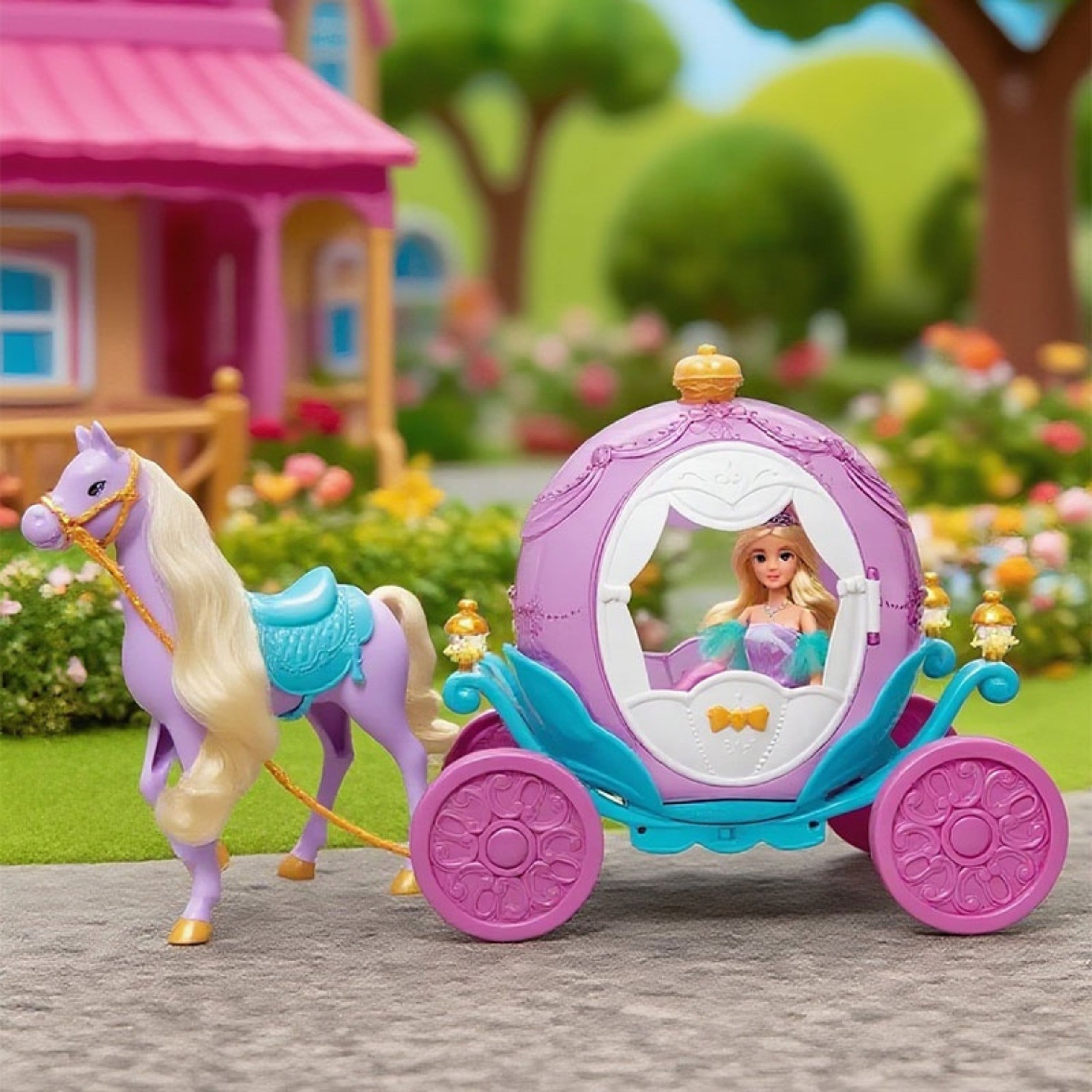 Panenka Woopie Royal Princess Lily a kouzelné doplňky ke kočárku