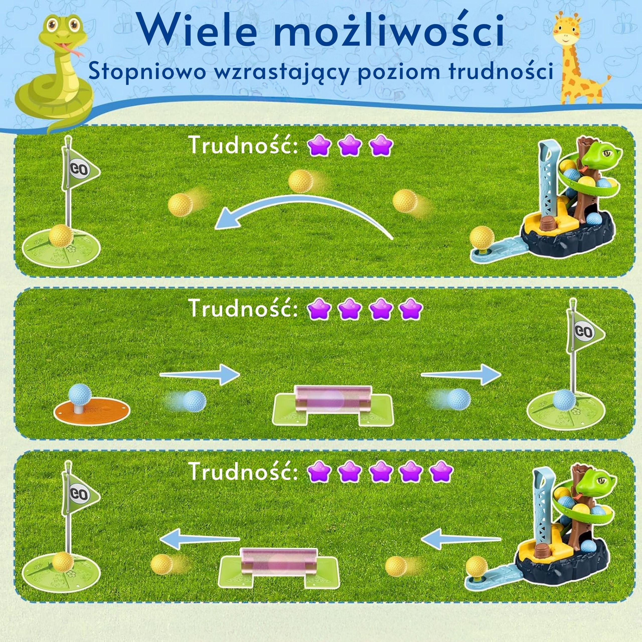 Woopie Mini Golf Arcade Игра Snake Golf