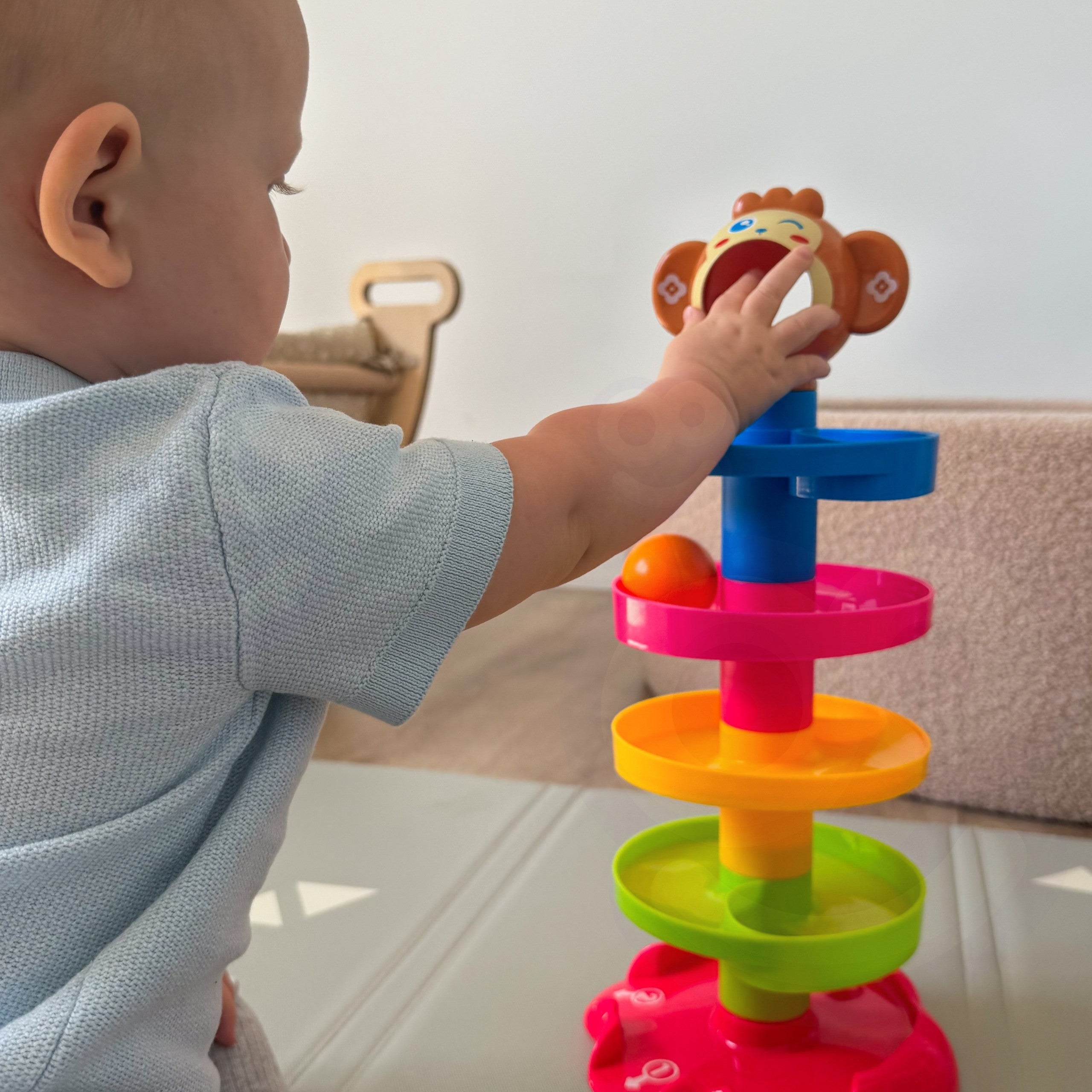 Woopie Baby Ball Track Spiral Set + 3 Balls