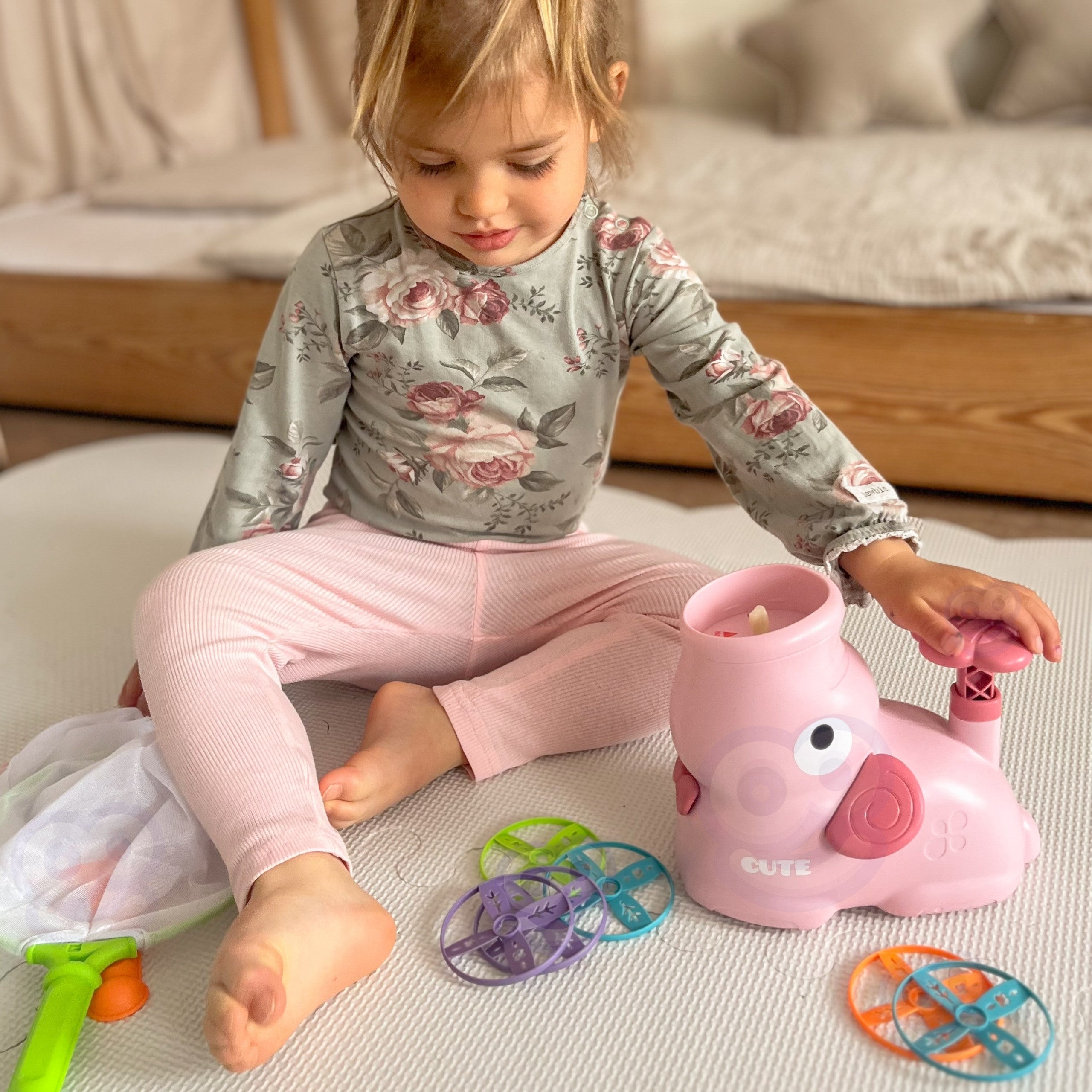Woopie Arcade Game Catch Frisbee Disc Launcher