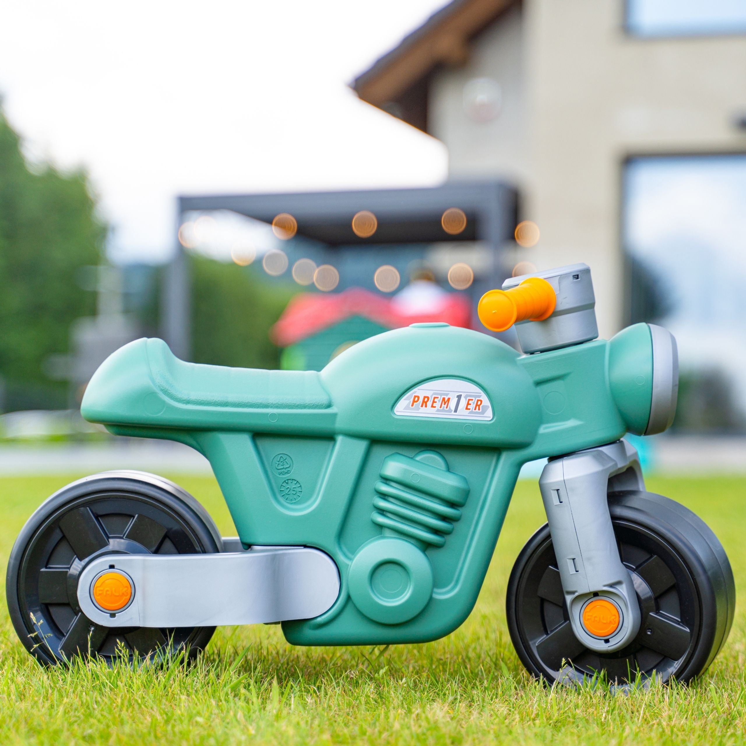Мотоциклет Falk Ride-on Moto Premier Vintage Green за 1-3 години