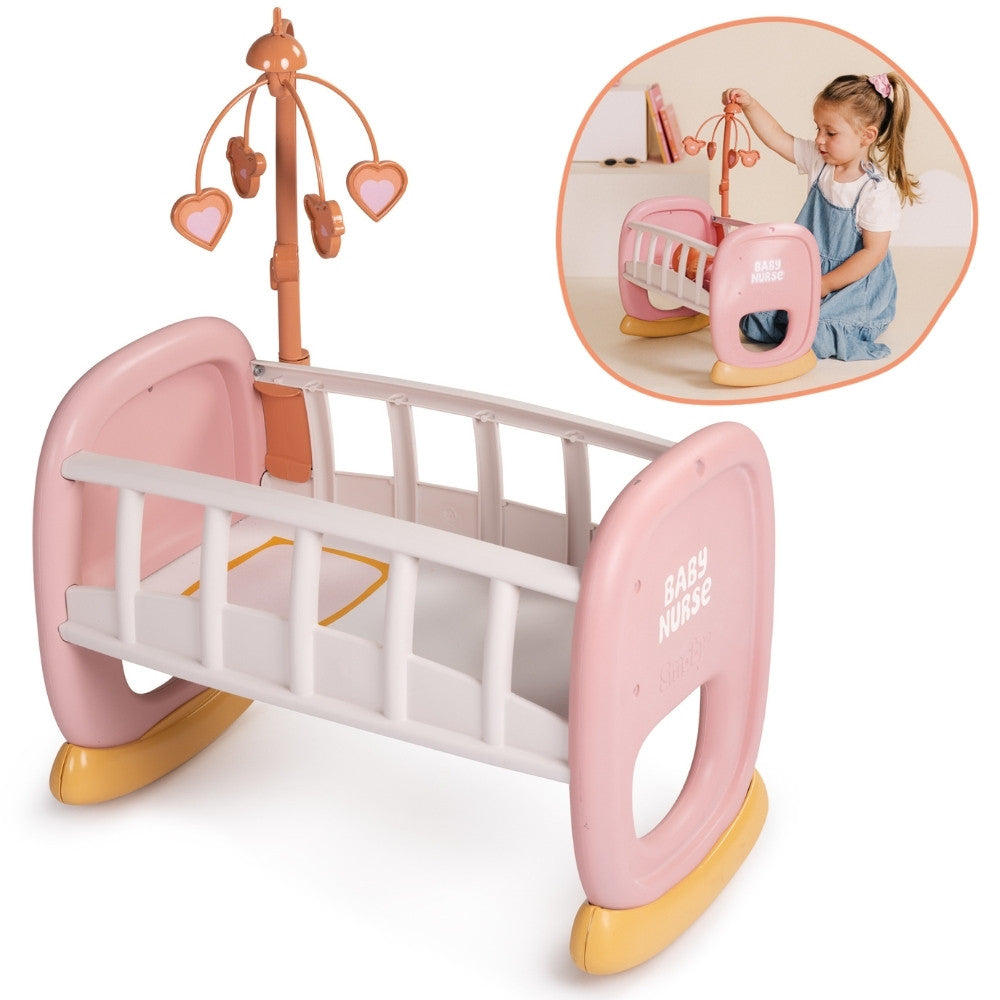 Smoby Baby Nurse Cradle With Mobile