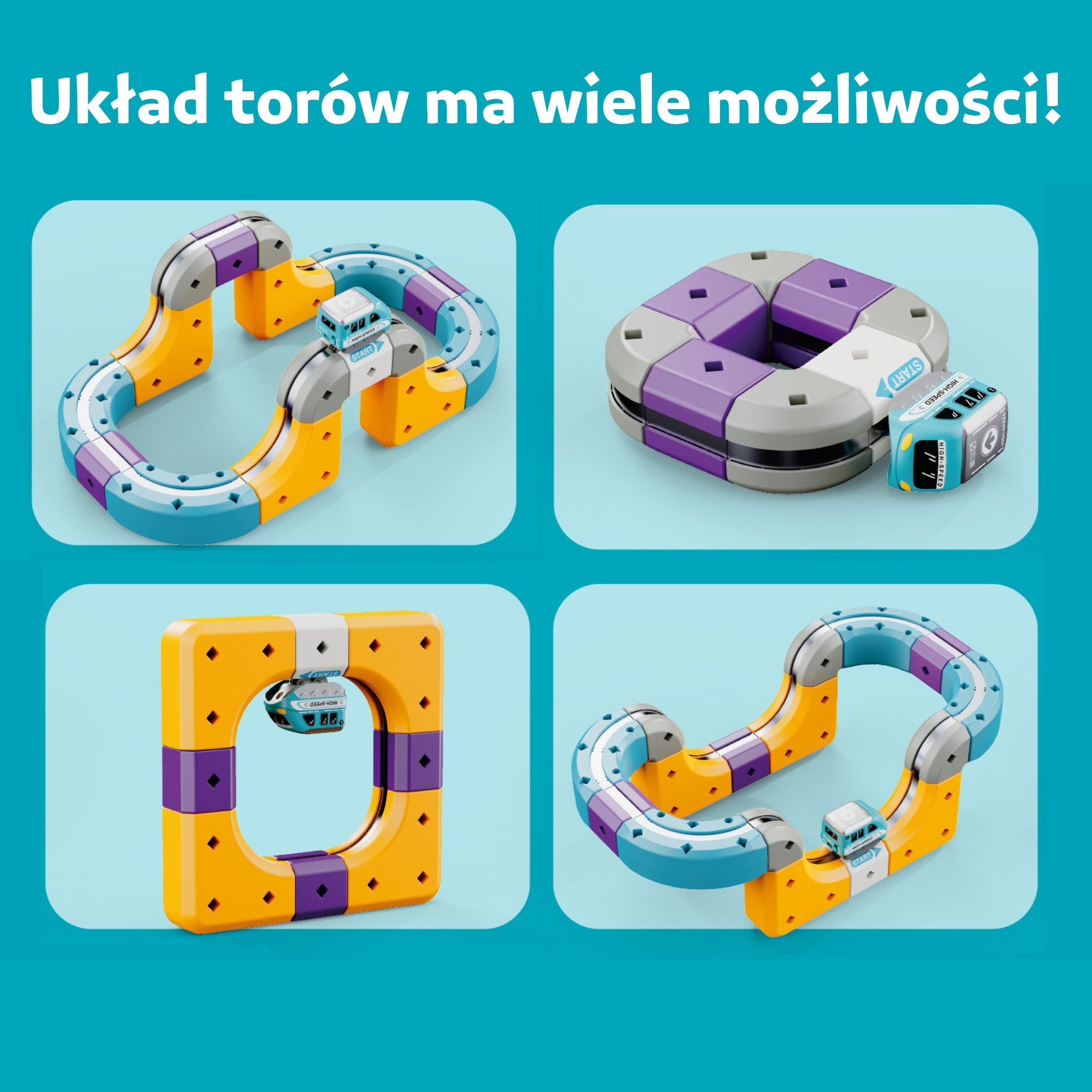 Woopie Magnetic Track Construction Set With Attraction Effect 39 Pcs.