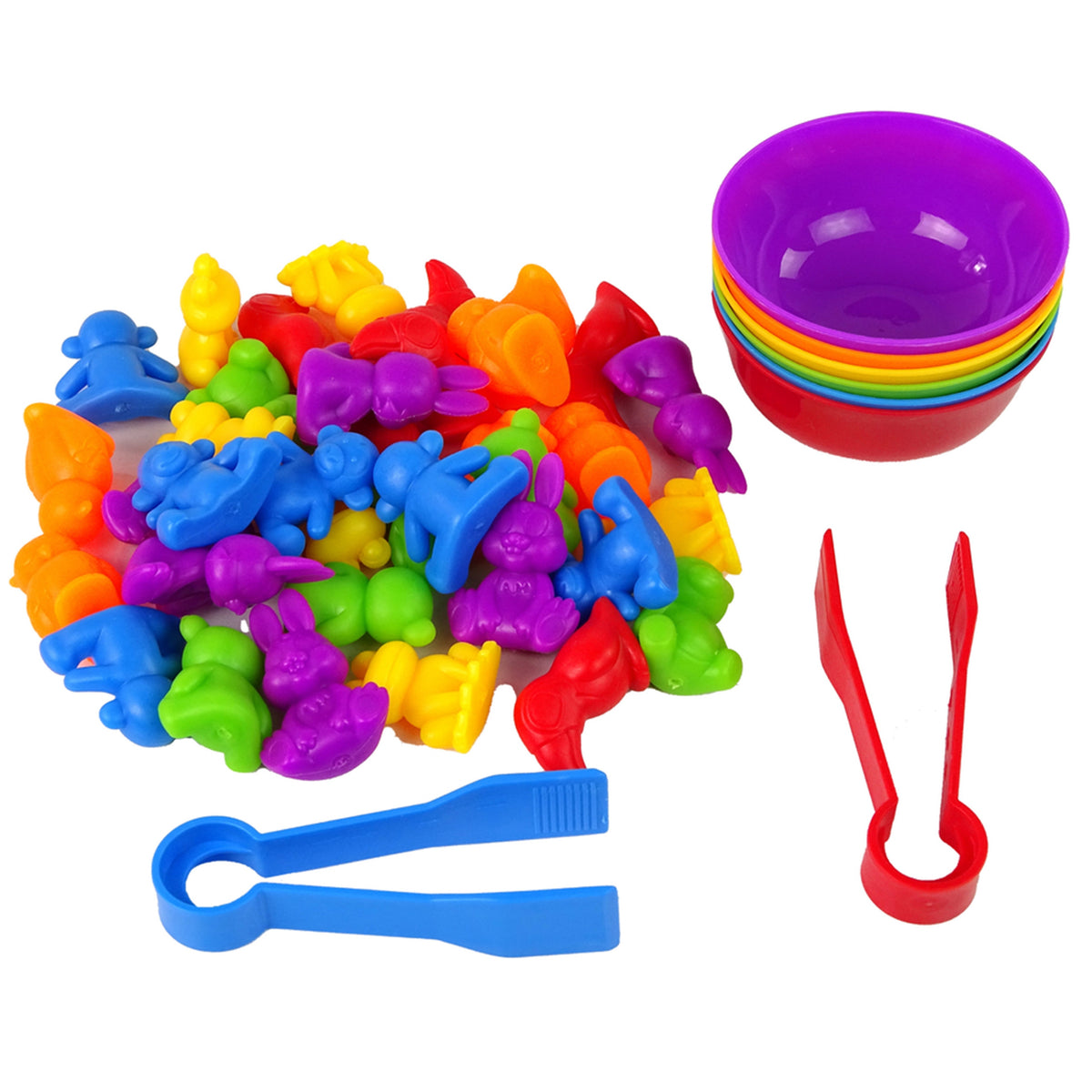 Woopie Montessori Gioco Educativo Seleziona Colori Animali 44 Pz.