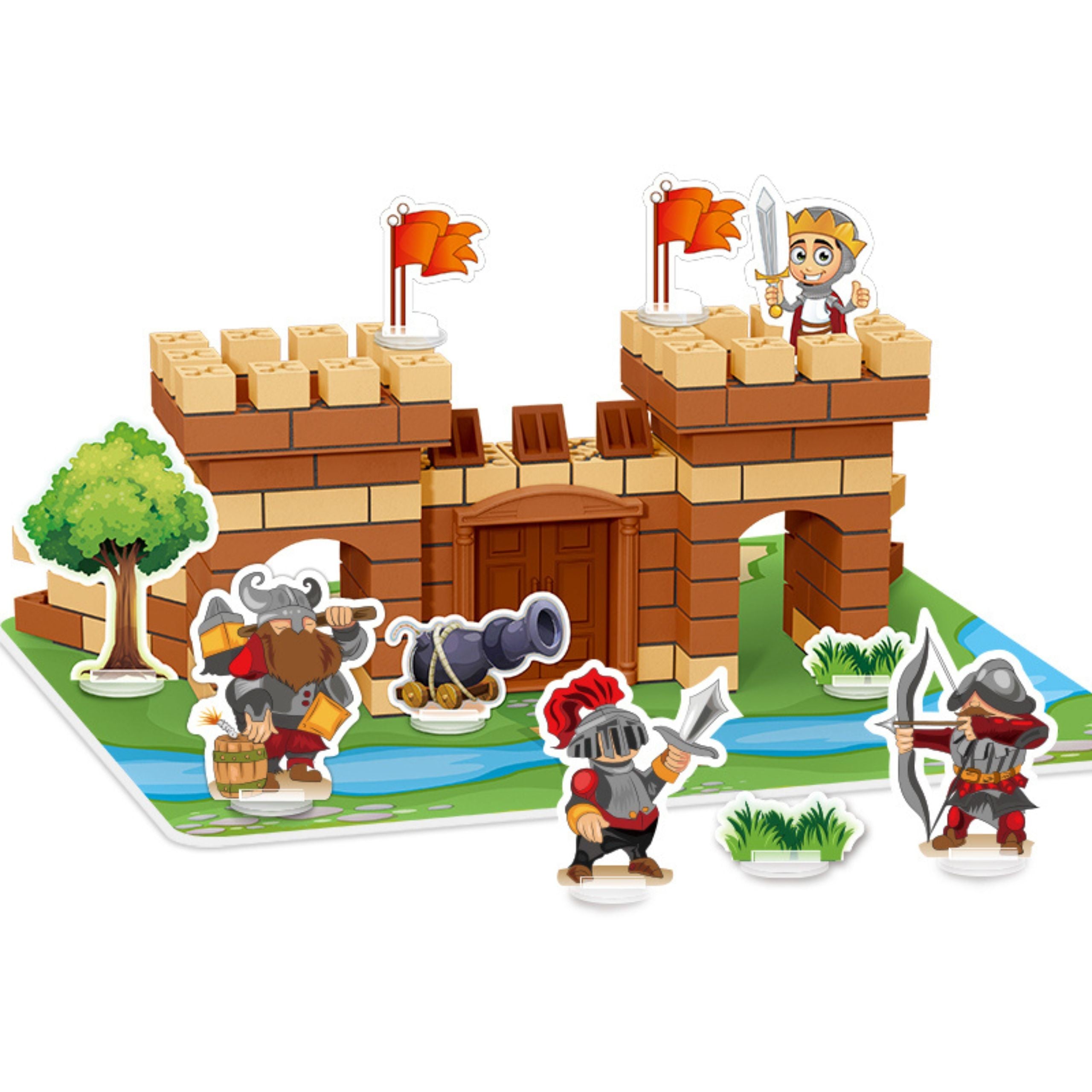 Set di costruzione del castello Woopie 273 pezzi.
