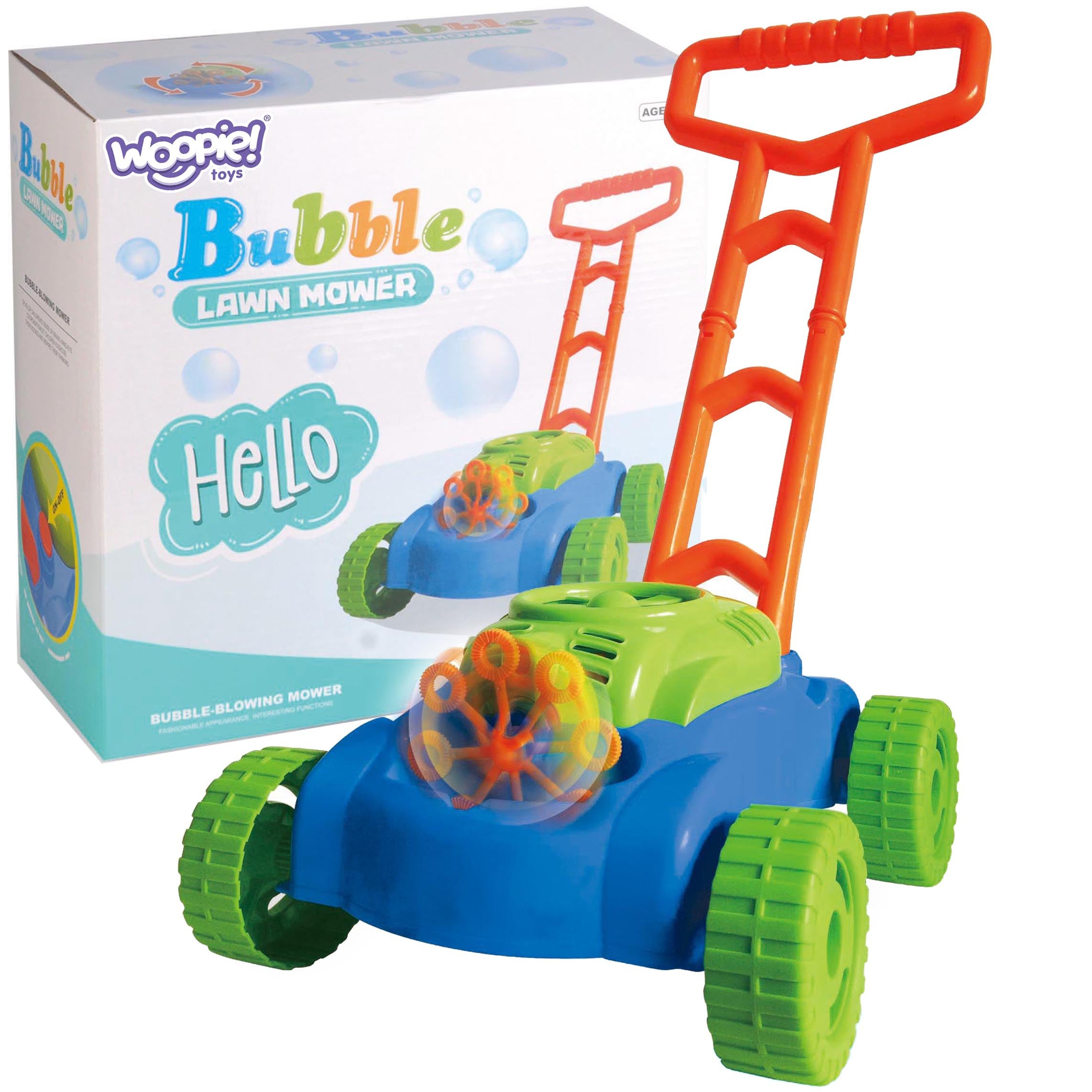Woopie Lawn Mower Soap Bubbles Sounds Liquid