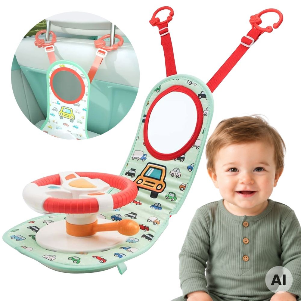 Woopie Baby Interactive Steering Wheel For The Little Driver's Car Set