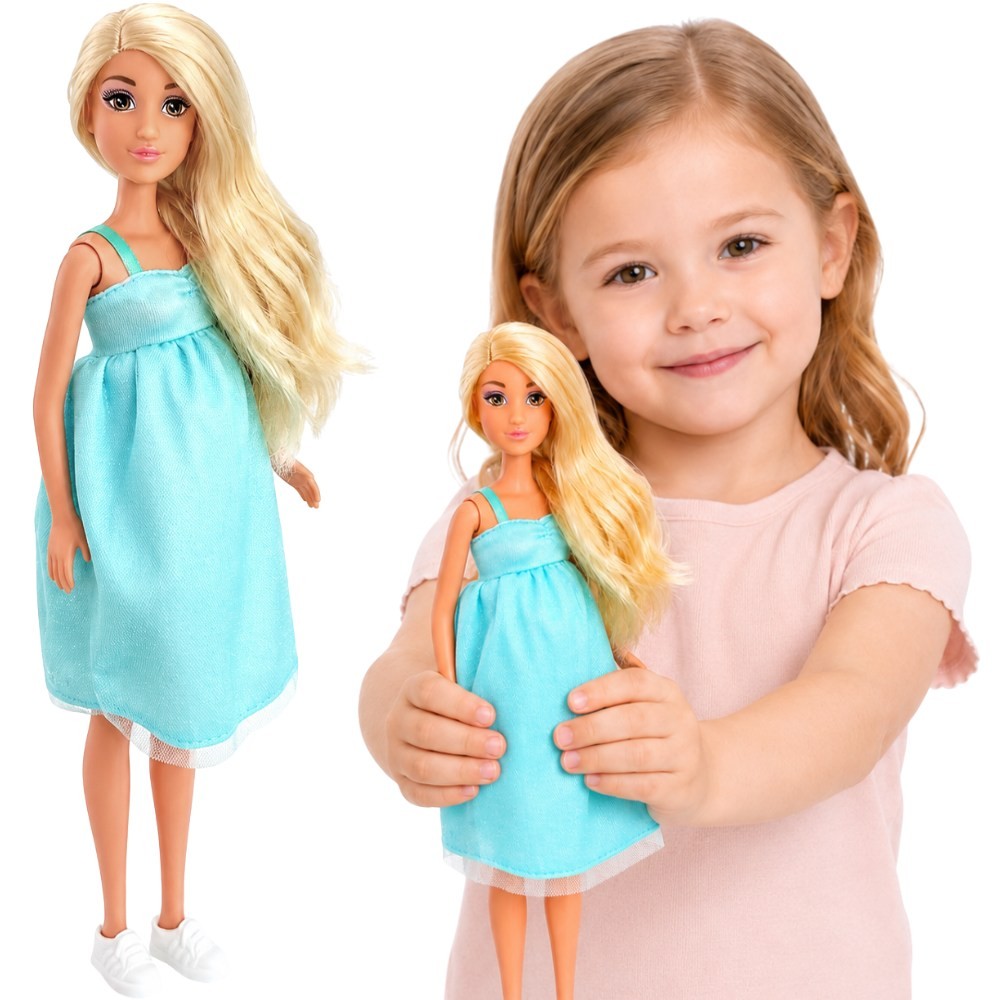 Woopie Royal Lily кукла с бременно коремче Бебешка синя рокля