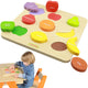 Masterkidz Holz-Formsortierer, bunte Früchte, Montessori