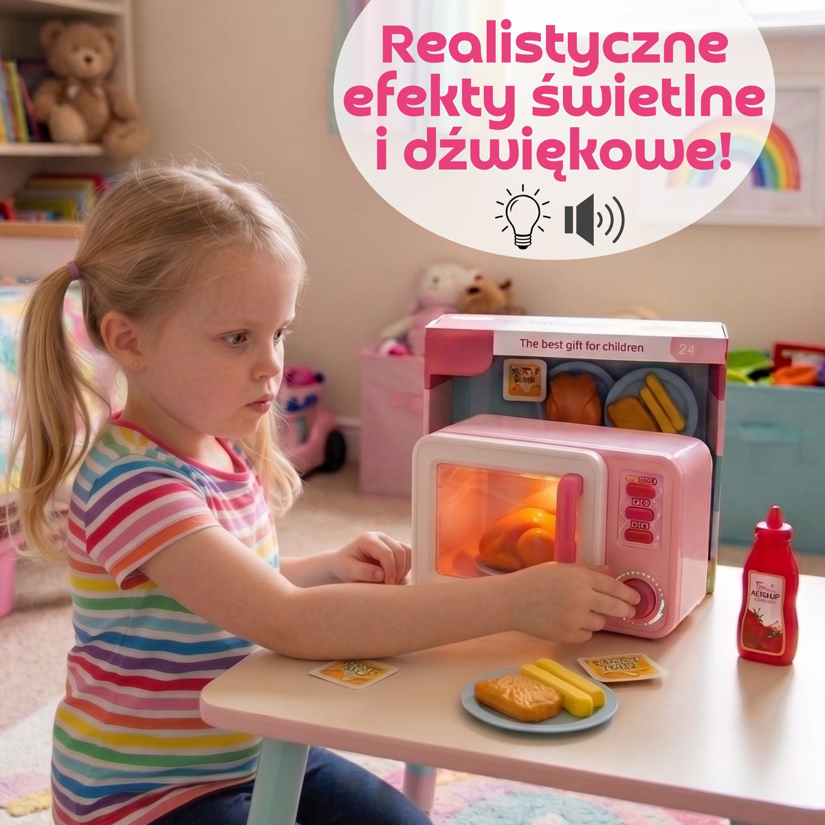 Pink Microwave Chicken
