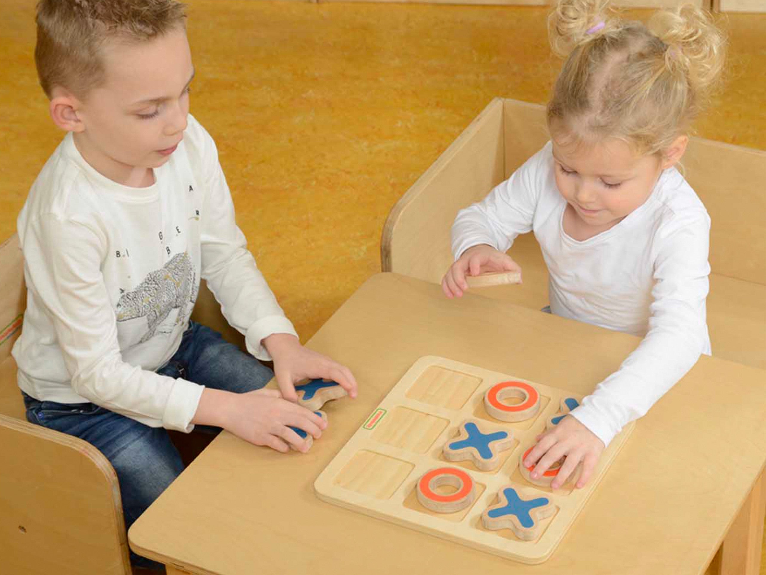 Masterkidz Tris Gioco in legno per bambini Puzzle logico