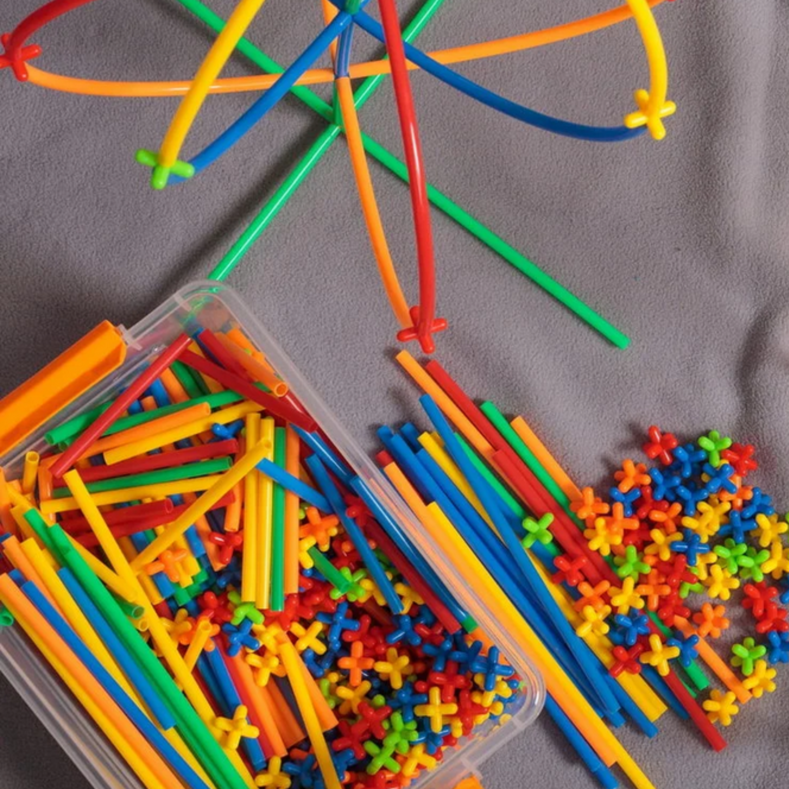 Woopie Building Blocks Colorful Straws 500 Pcs.