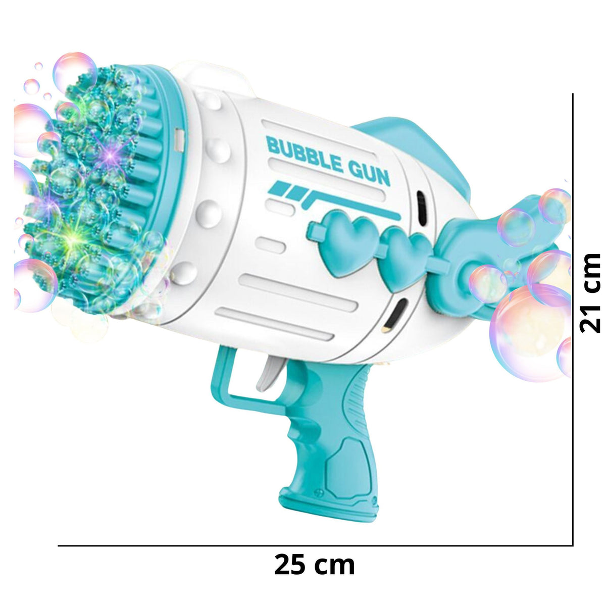 Woopie Seifenblasenpistole 91 Löcher Blau