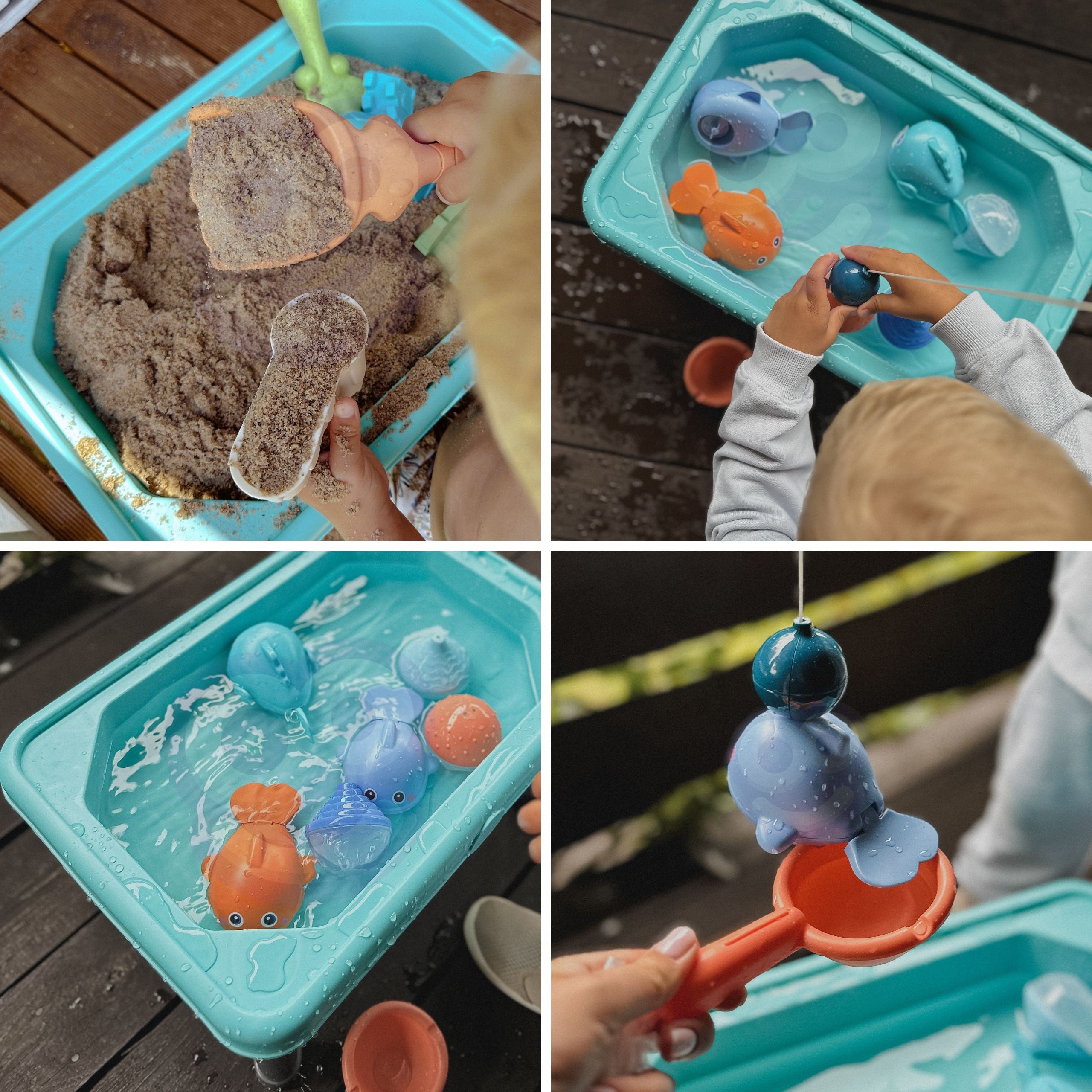 Woopie Water Table 3in1 Sandbox Game Fishing 6 Pcs.
