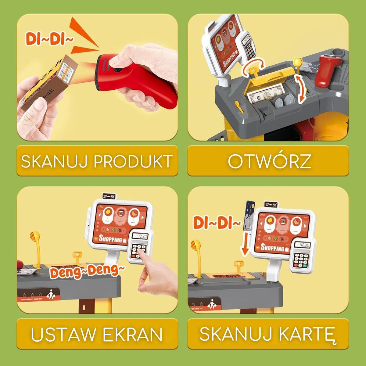 Woopie Interactieve supermarkt voor kinderaccessoires