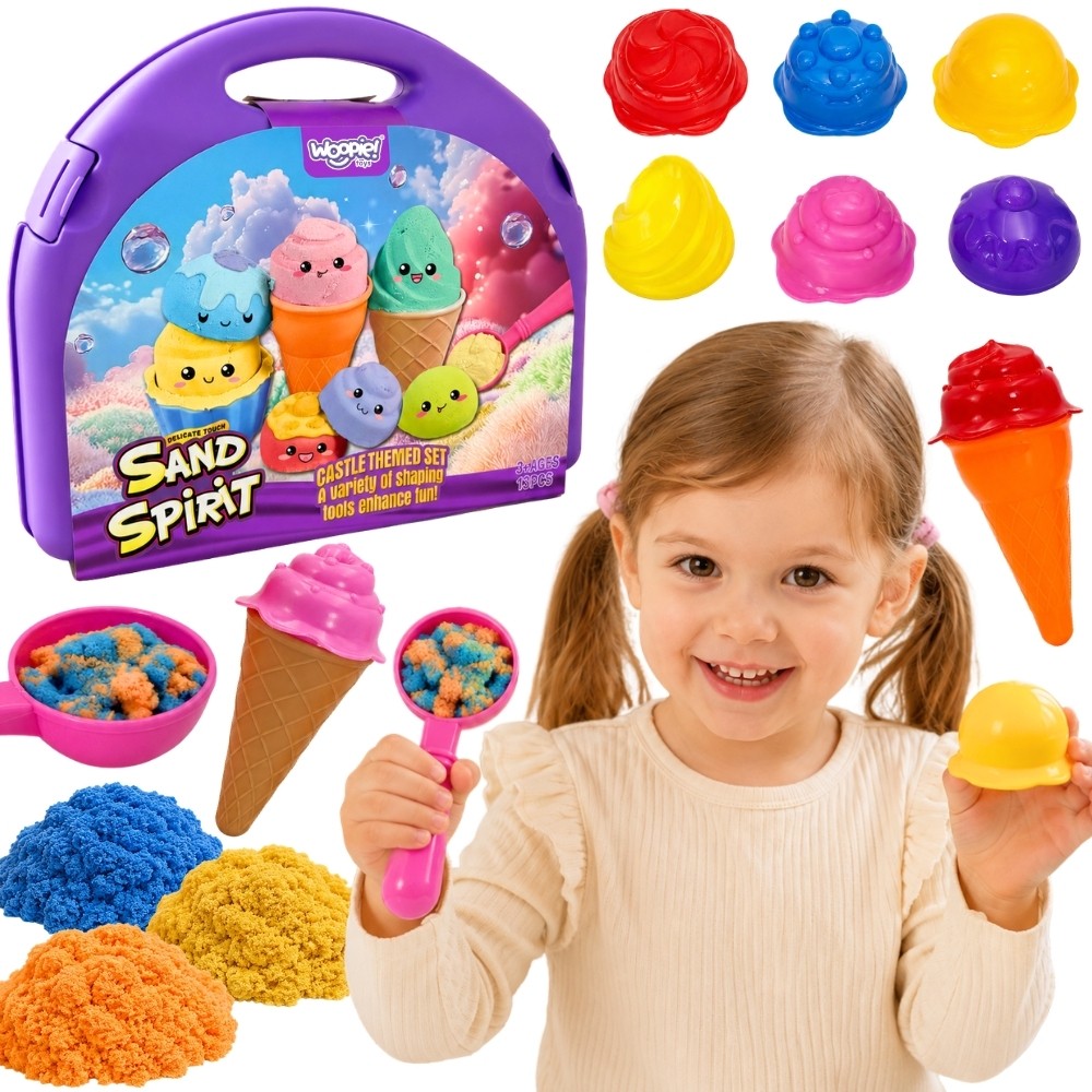 Sand Fairy Kinetic Sand Set Ice Cream Parlor 13 Pcs