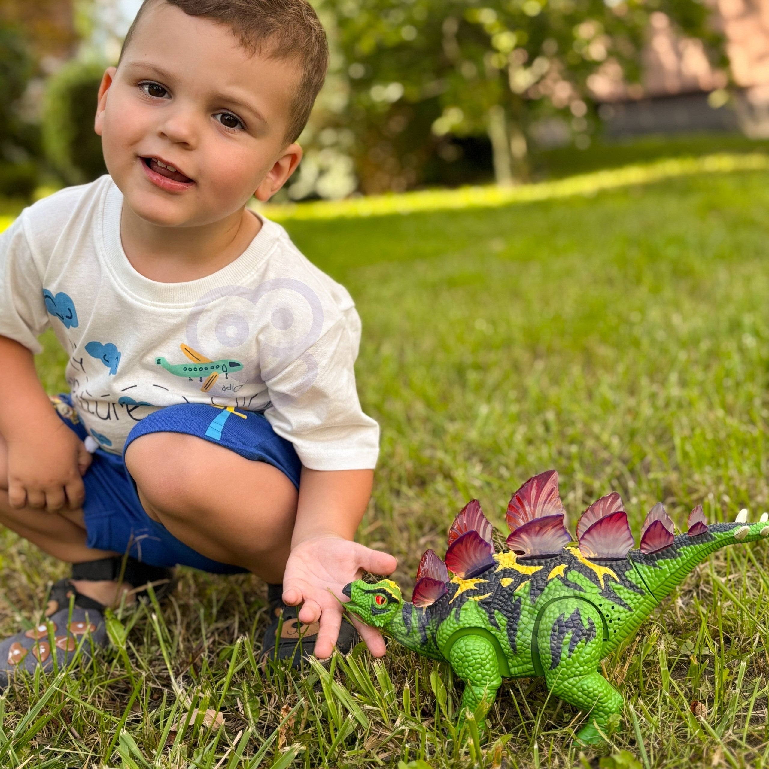 Woopie Diaľkovo ovládaný Rc Dinosaur Robot Stegosaurus