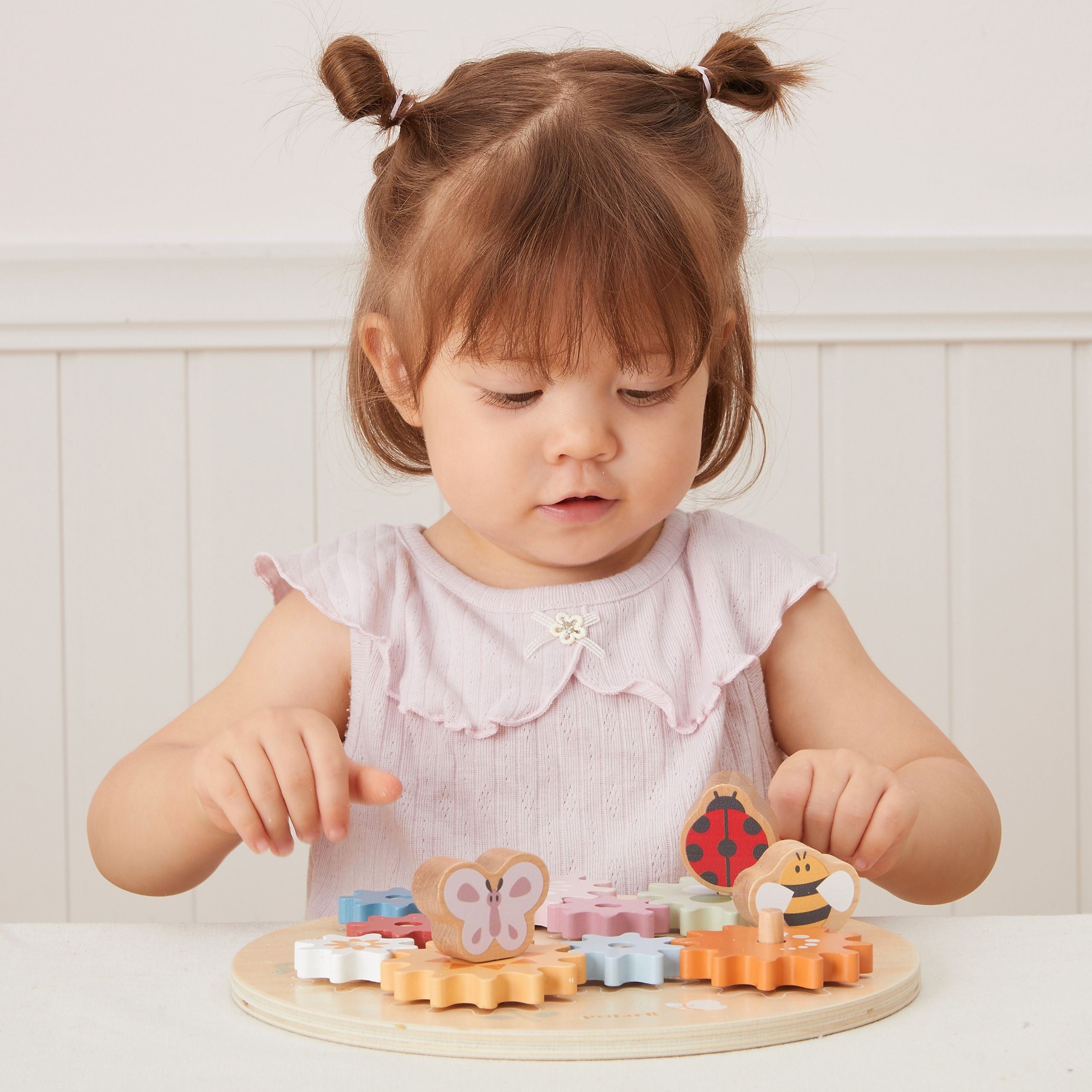 Viga Polarb Wooden Colorful Montessori Gears