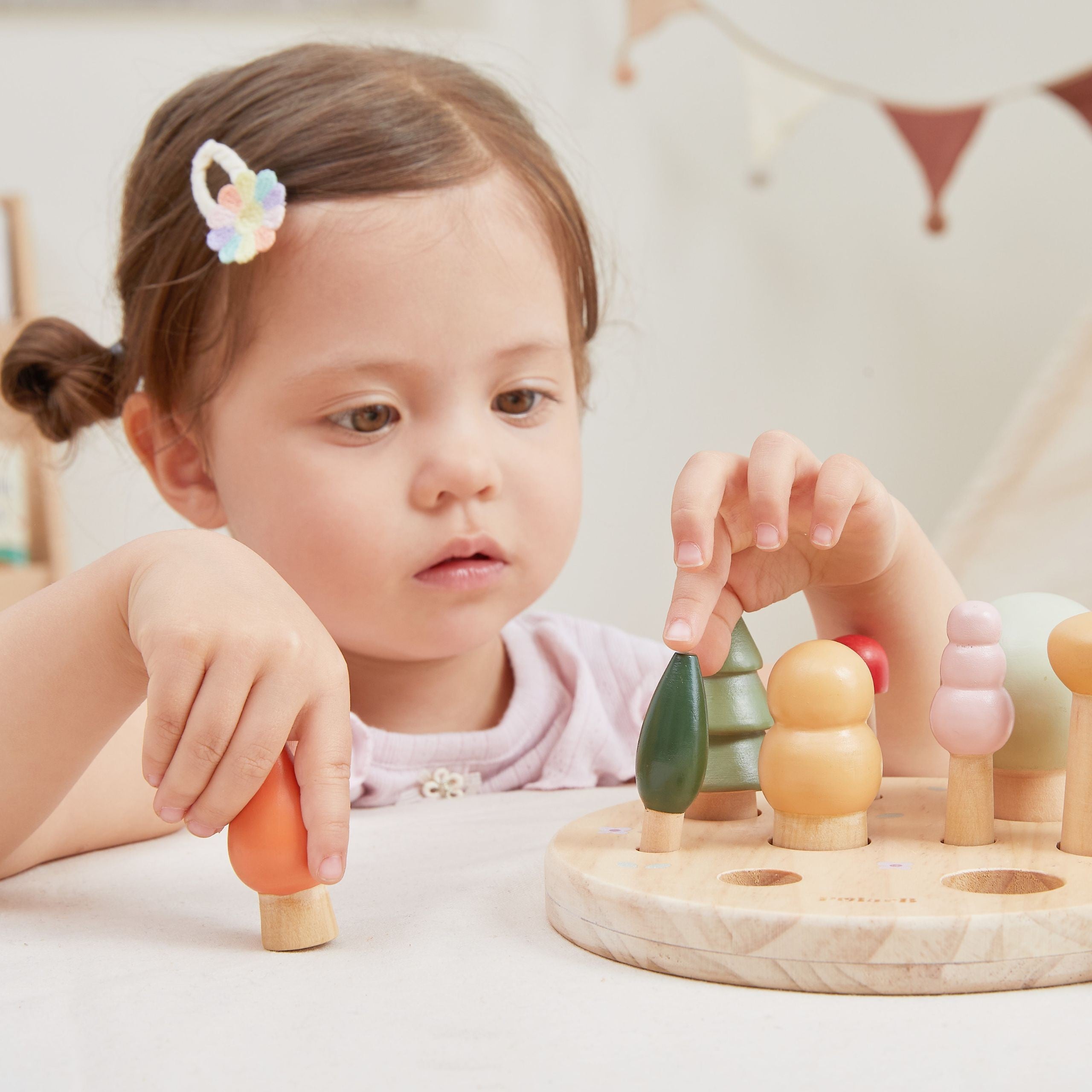 Viga Polarb Wooden Puzzle Sorter Forest Trees Learning Counting 1-9 18+ Viga Polarb