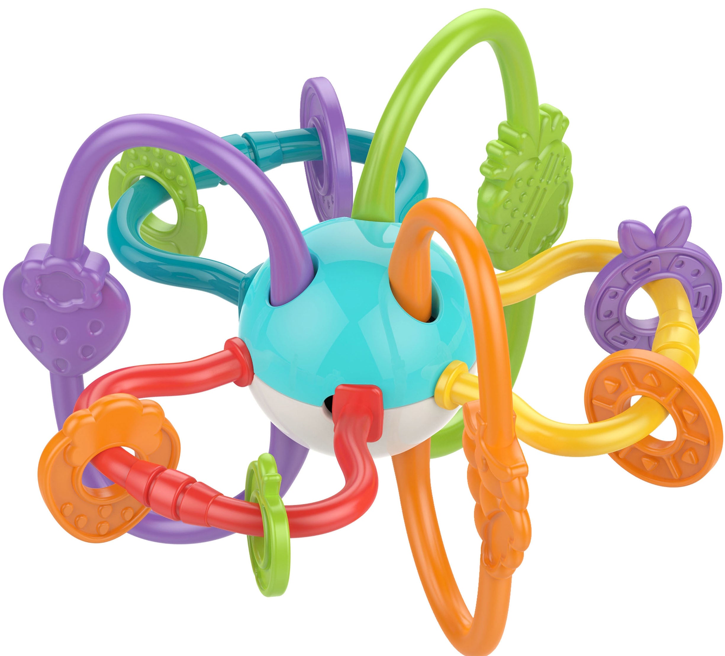 Woopie Бебешка сензорна играчка Дрънкалка за зъби 2в1