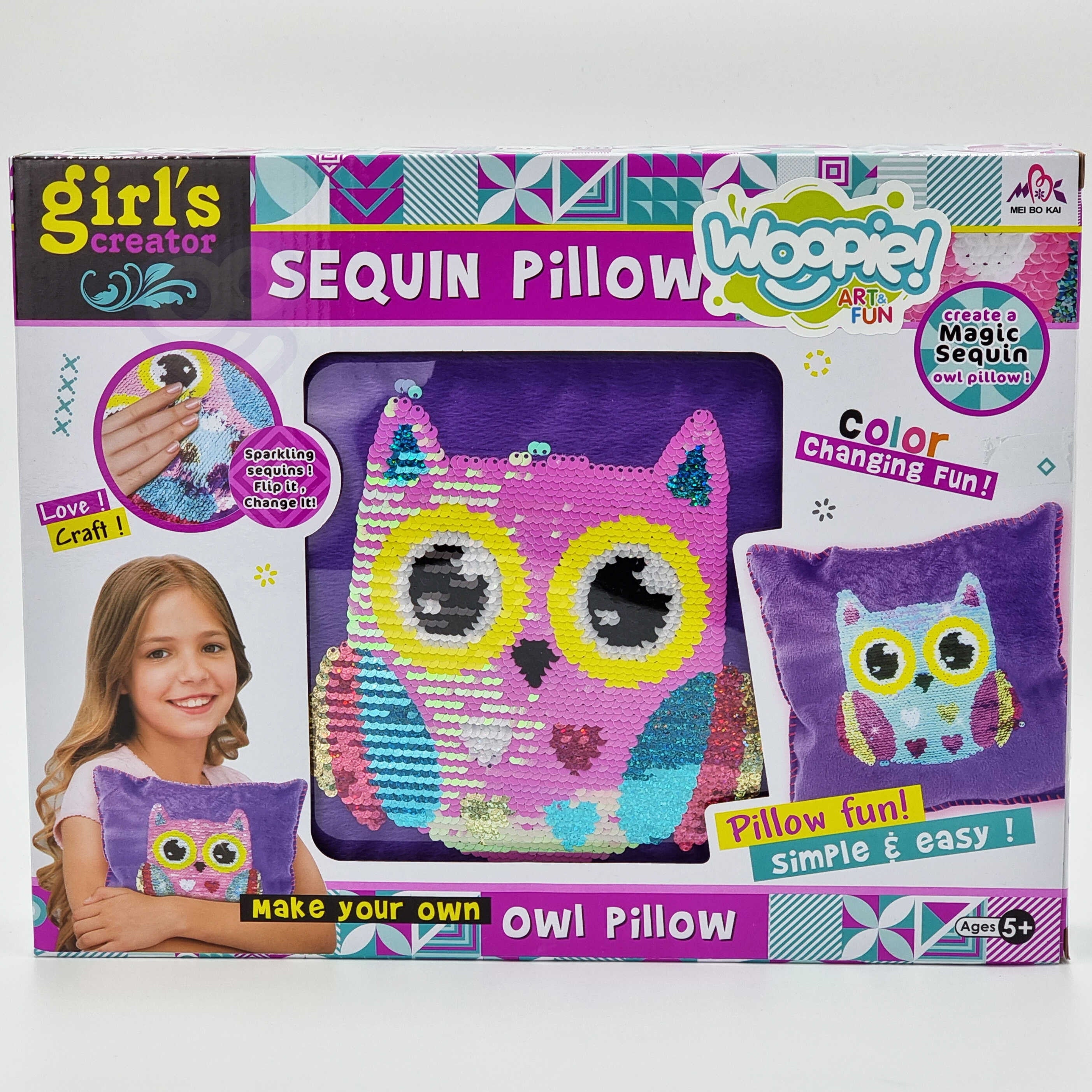 Woopie Art&fun Kreativset Eulenkissen zum Dekorieren
