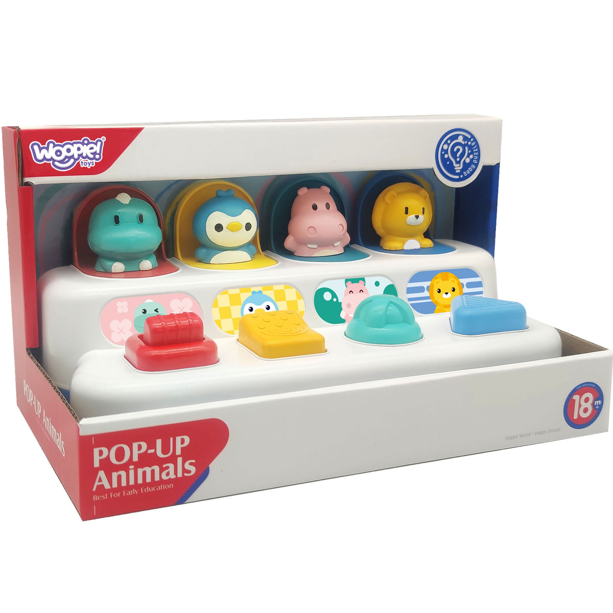 Woopie Baby Brinquedo Educacional Animais Pop-up