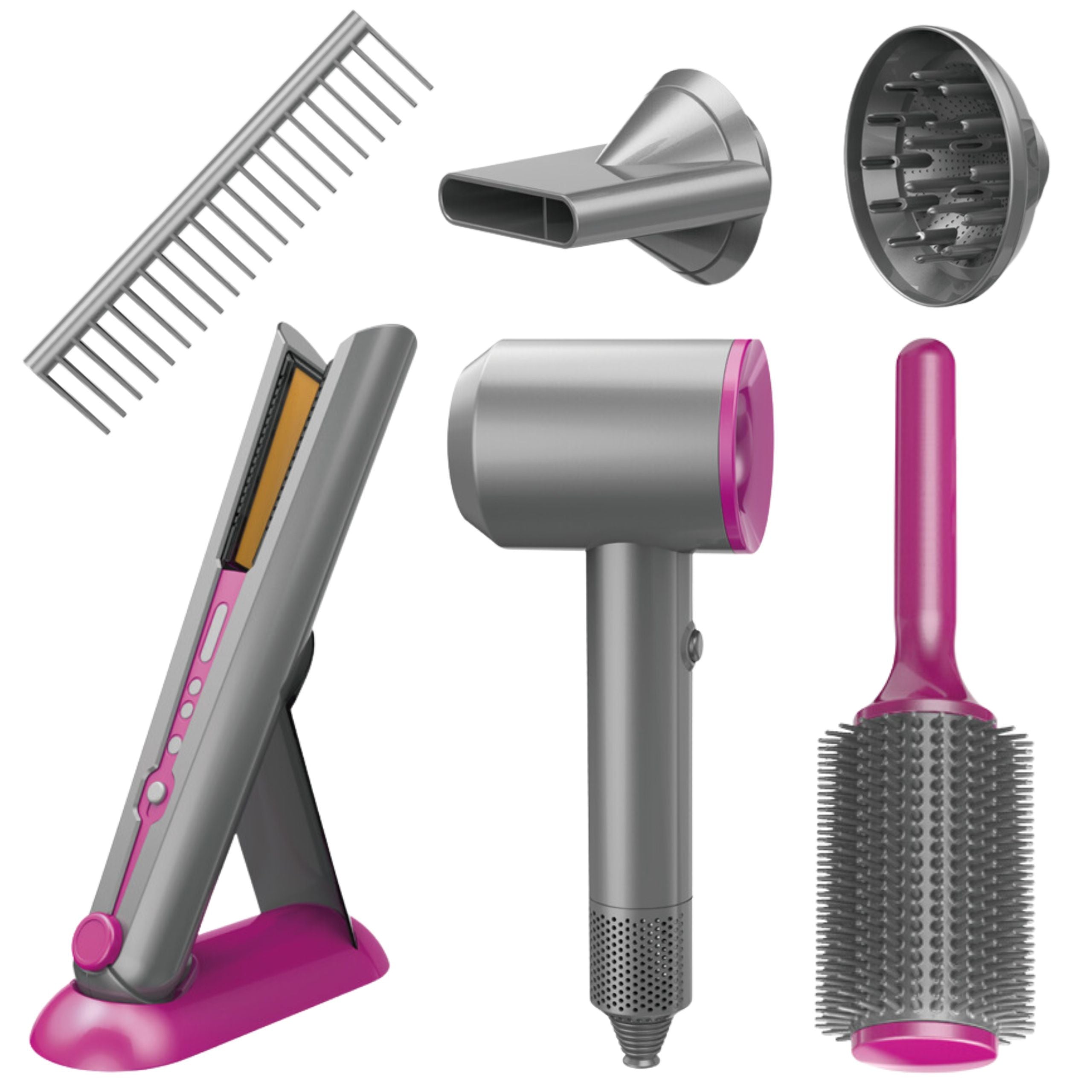 Woopie Little Hairdresser's Set Hair Dryer Straightener Accessories