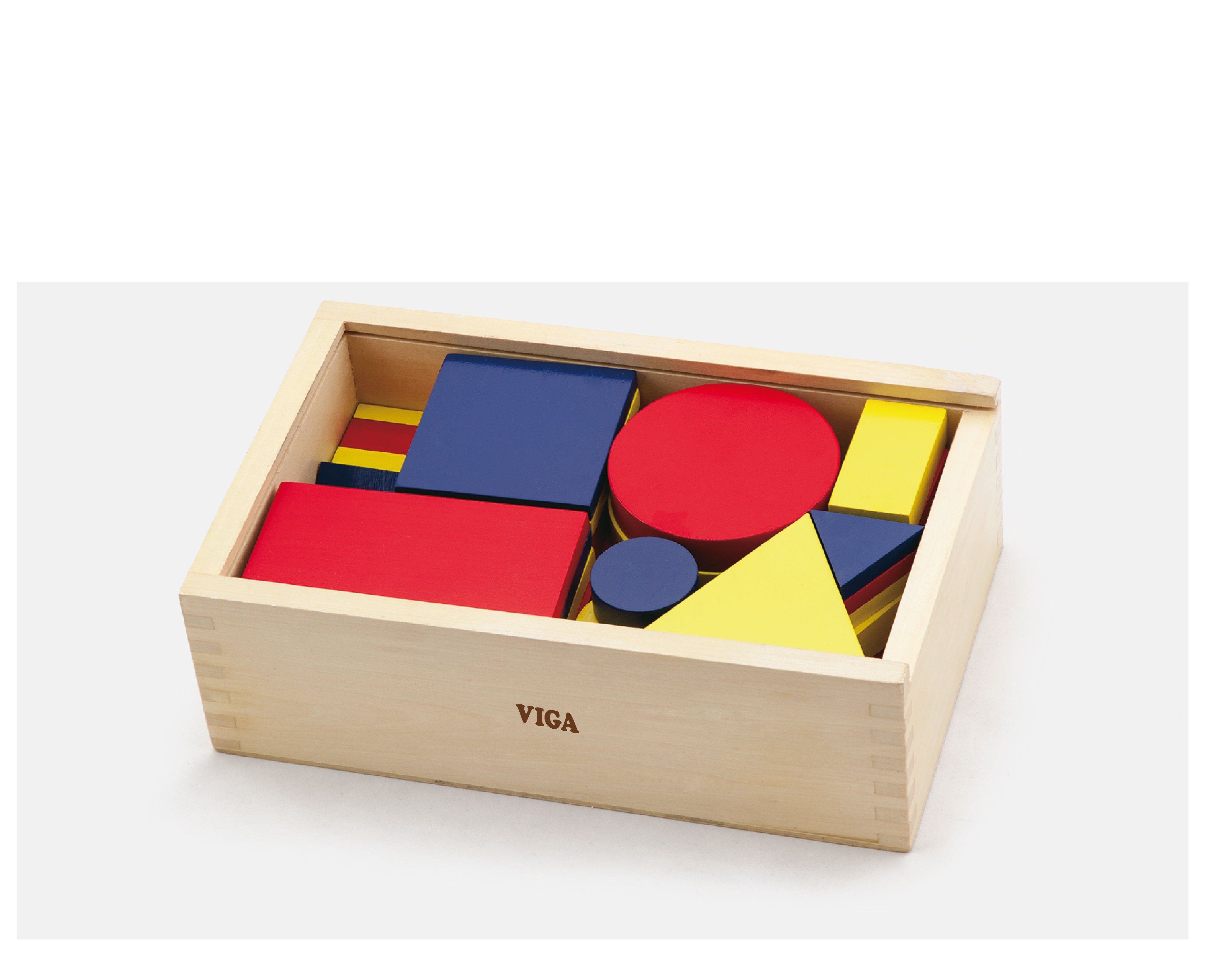 Drewniane klocki Dienes figury geometryczne Viga zabawki Montessori