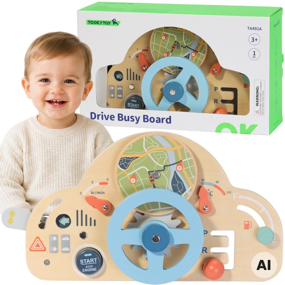 Volante educativo in legno Tooky Toy 3+