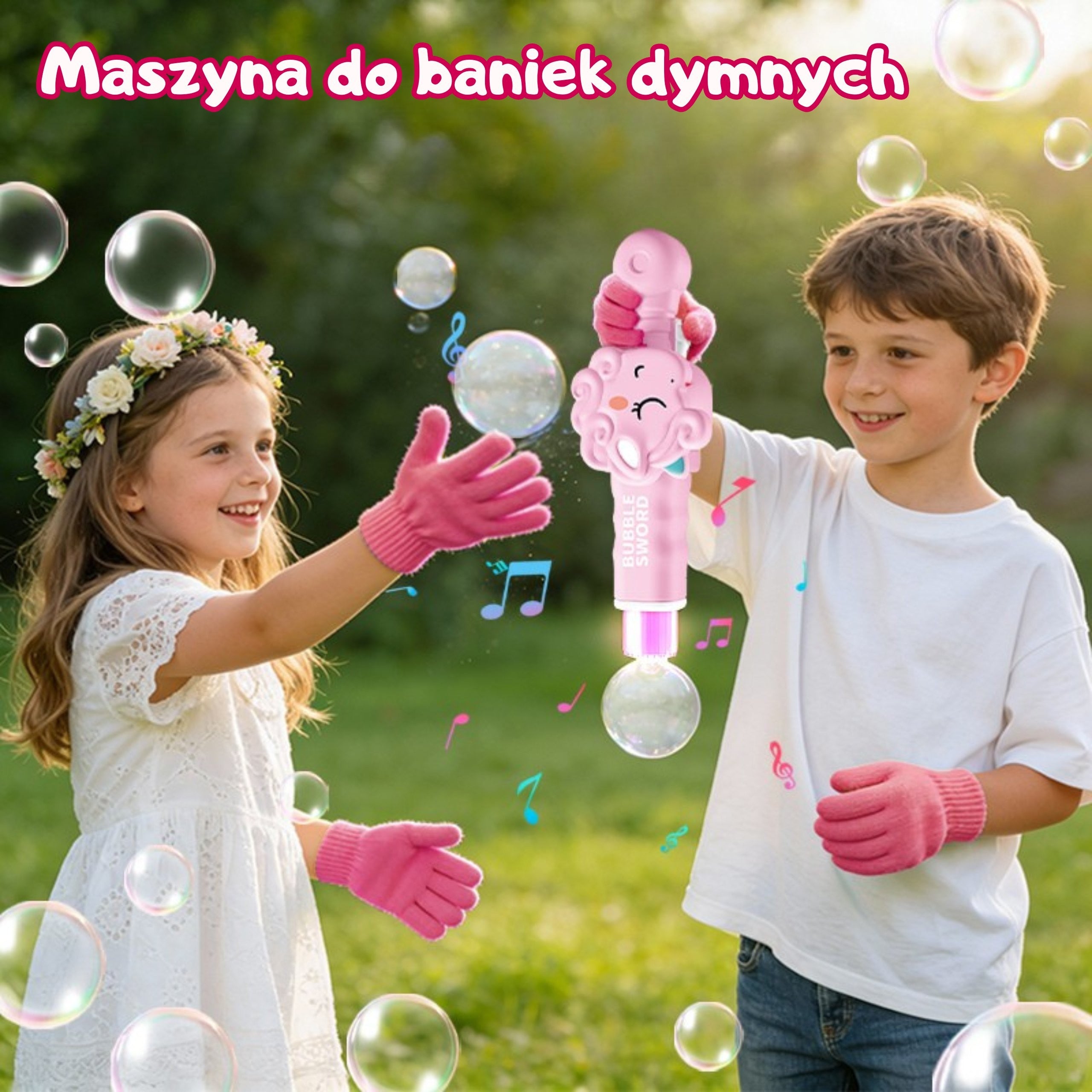 Woopie Magic Bubble Gun mit Rauch-Einhorn-Blasenmaschine