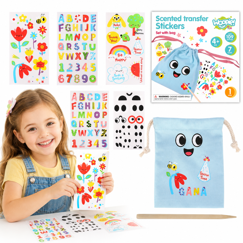 Woopie Art&fun Diy Bag Decorating Kit - Make A Bag With Your Child's Name