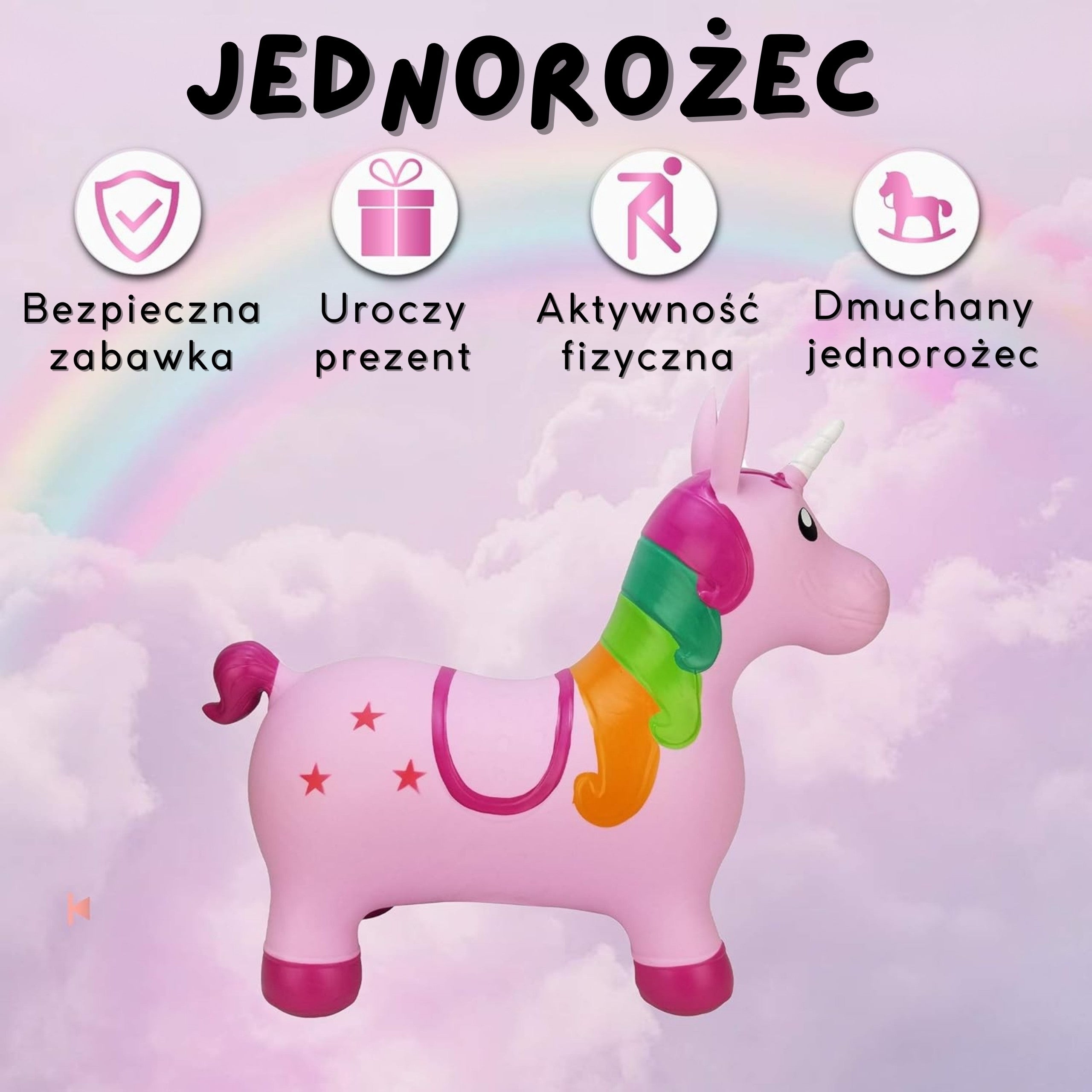 Woopie Pink Unicorn Jumper + pumpe