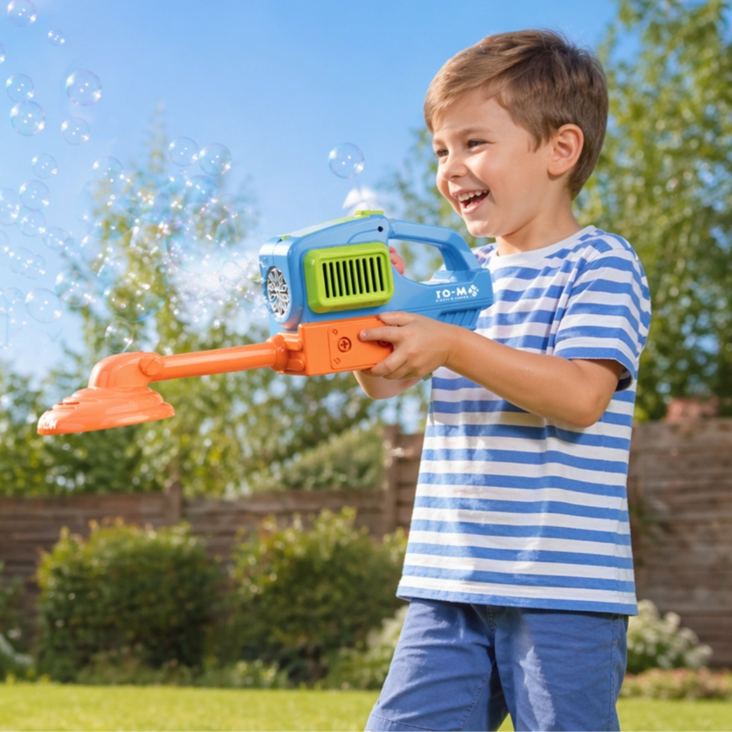Ръчна косачка за трева Woopie Bubble Machine Blue