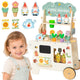 Tooky Toy Montessori Holz-Gartenwagen 57-tlg