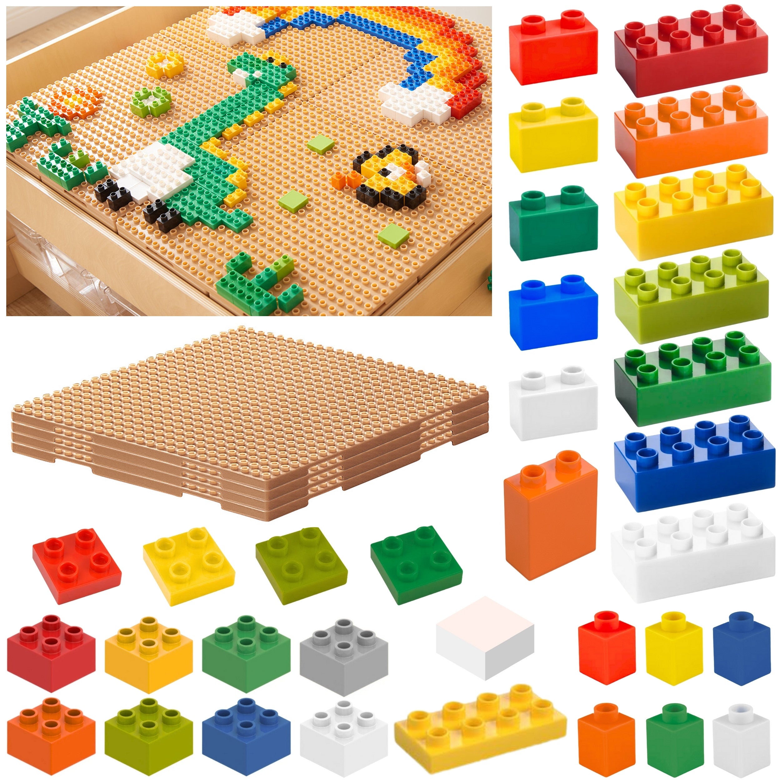 Комплект градивни блокове Masterkidz Stem 563 бр. с наслагвания върху панели 4 бр.