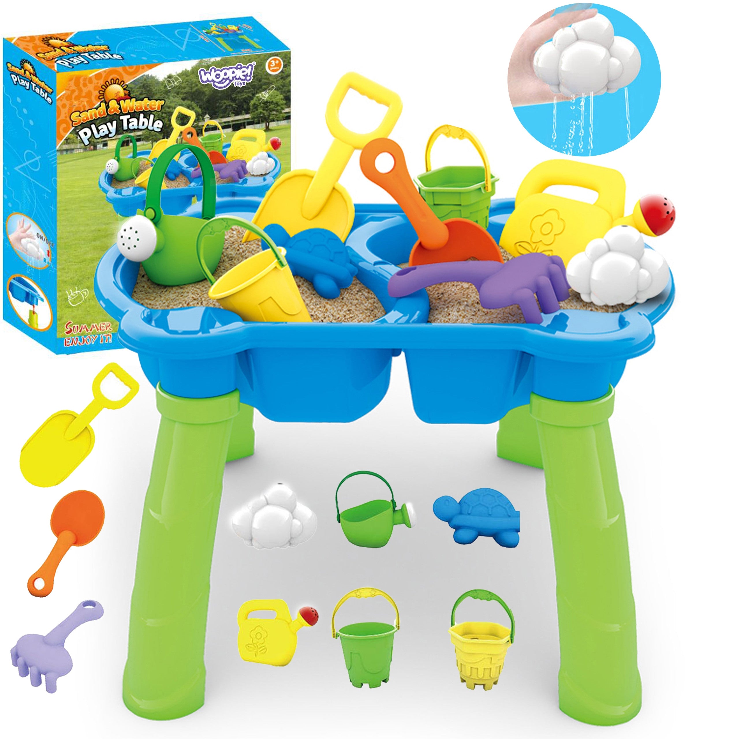 Woopie Water Table 2in1 Sandbox 9 Acc.