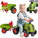 Falk Claas 470 Arion Ride-on Green с ремарке + комплект пясък