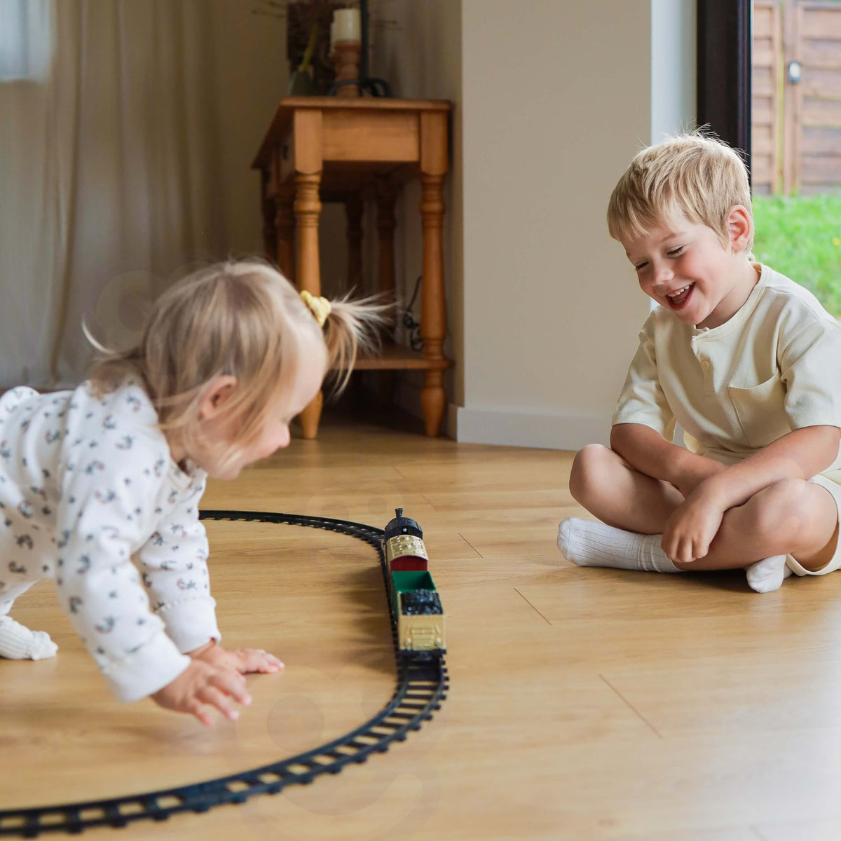 Woopie Classic Trenul cu abur Locomotiva Linie Xxl
