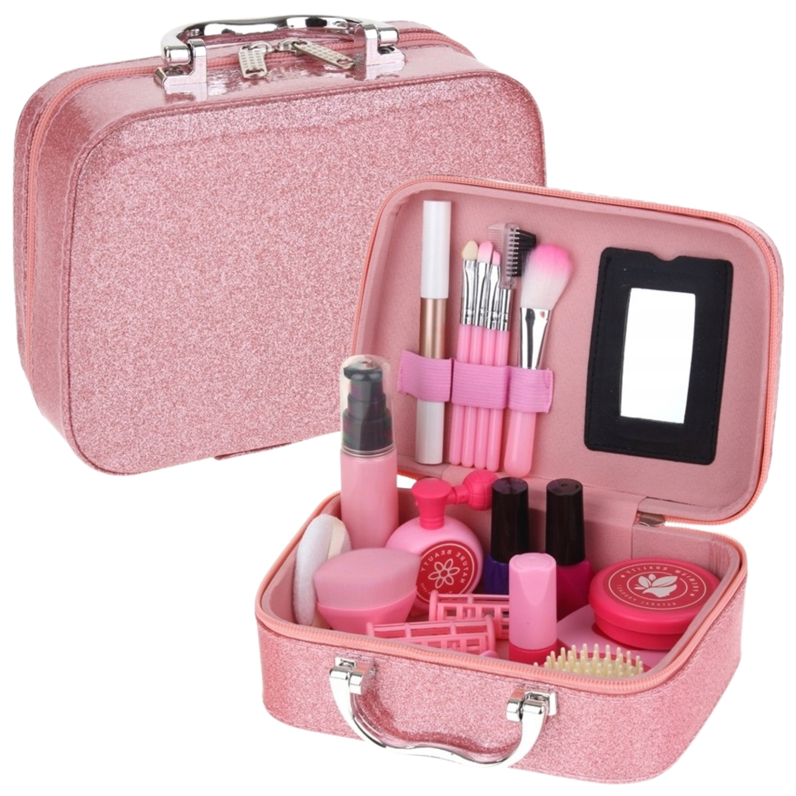 Woopie Hair Salon Cosmetic Case In A Box 2 In 1 43 Pcs.