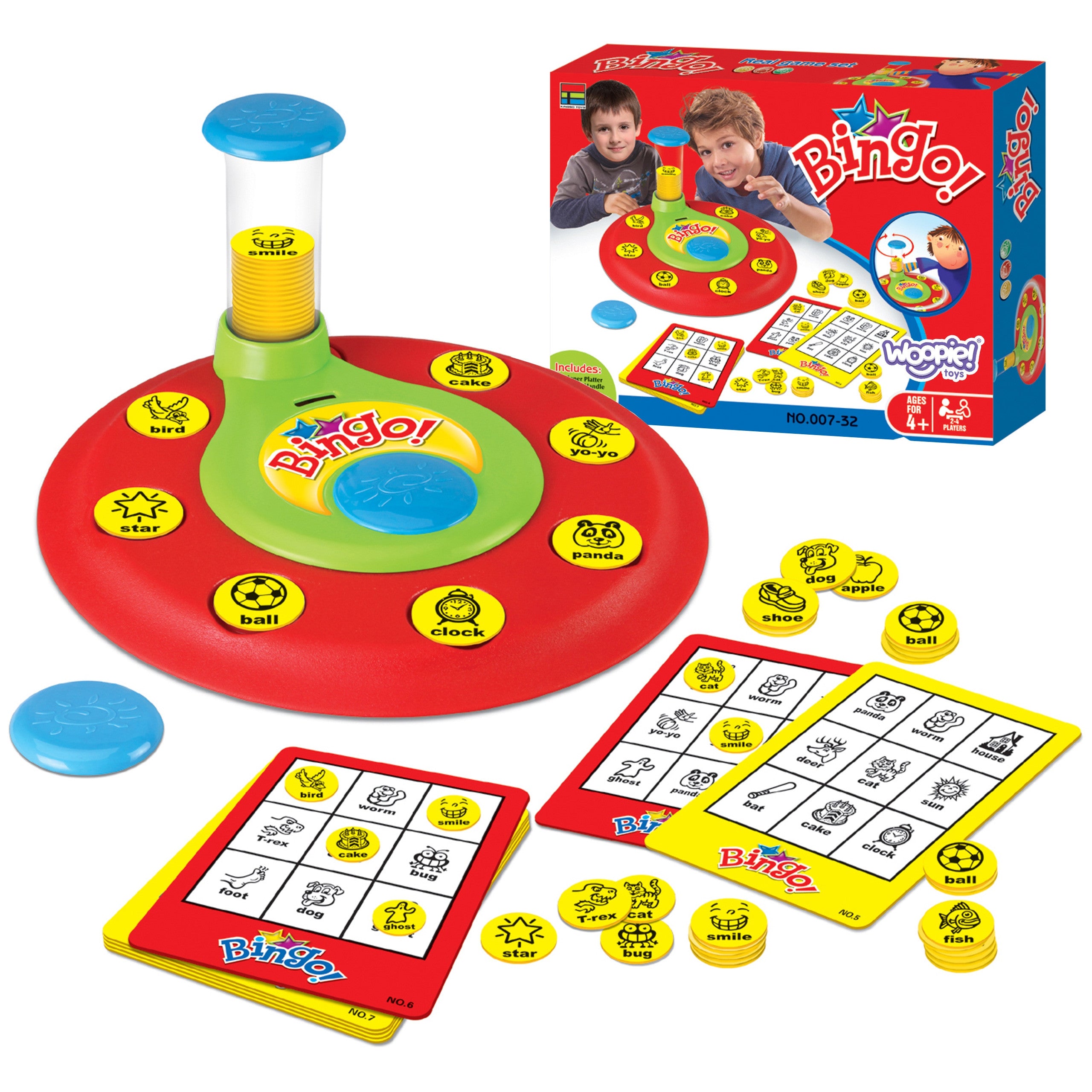 Woopie Bingo Match Chips Family Board Game