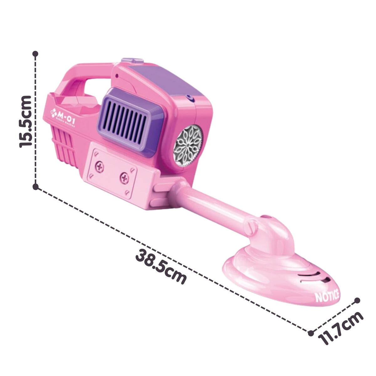 Ruční sekačka na trávu Woopie Bubble Machine Růžová