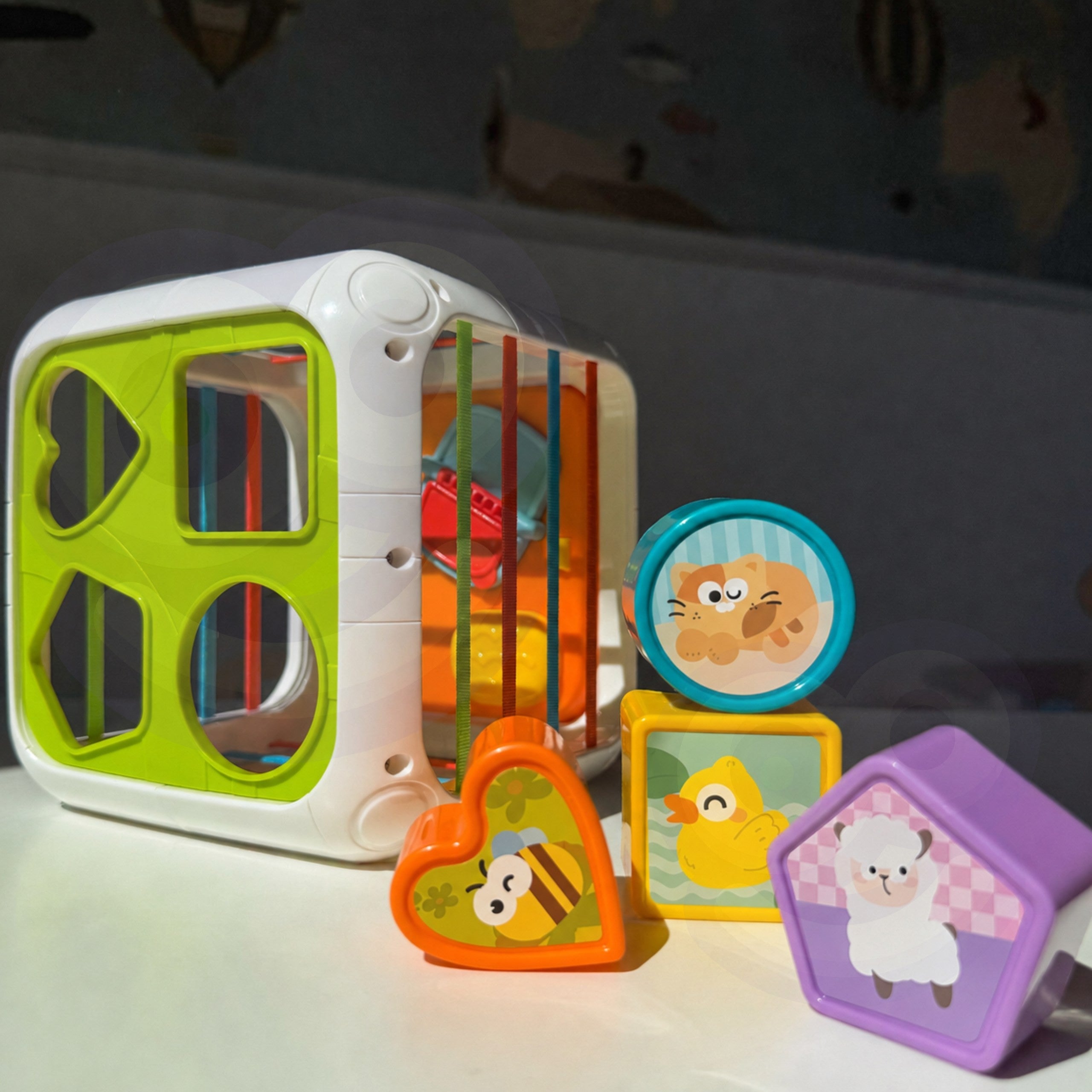 Woopie Educational Cube Sorter 4 In 1 Shapes 18m+