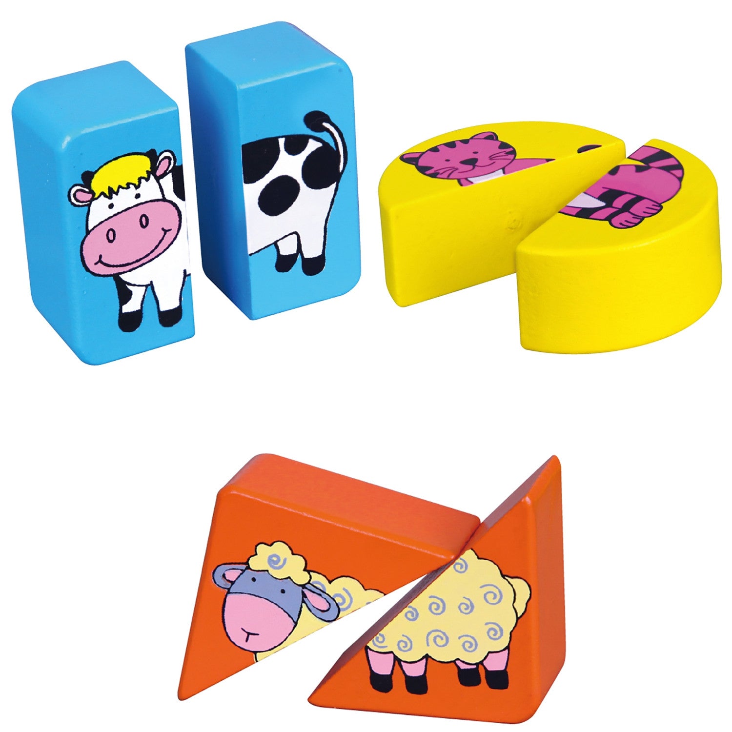 Viga Educational Wooden Animal Puzzles