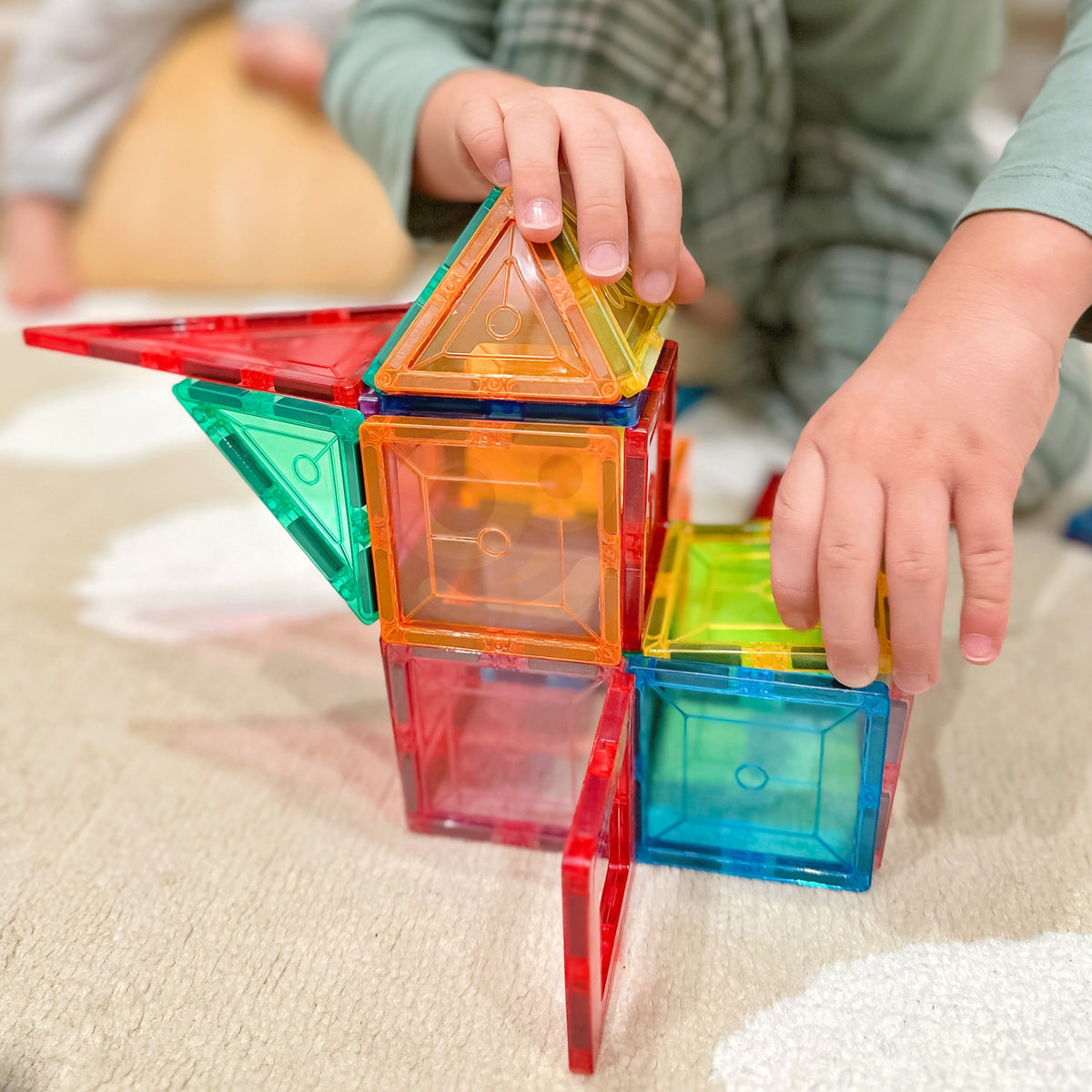 Klocki magnetyczne Montessori Woopie 3d