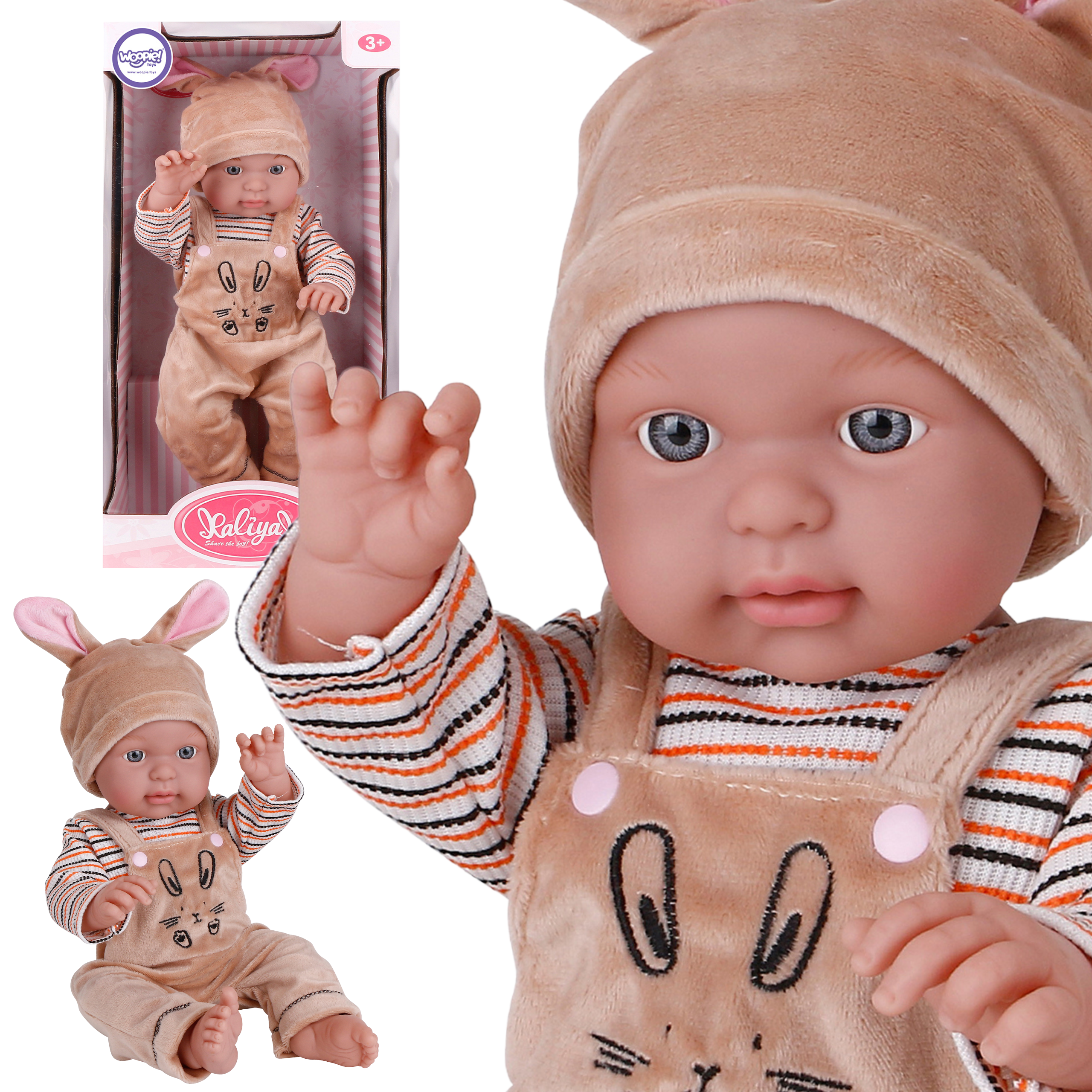 Woopie Royal Baby Doll In Bunny Outfit 46 Cm