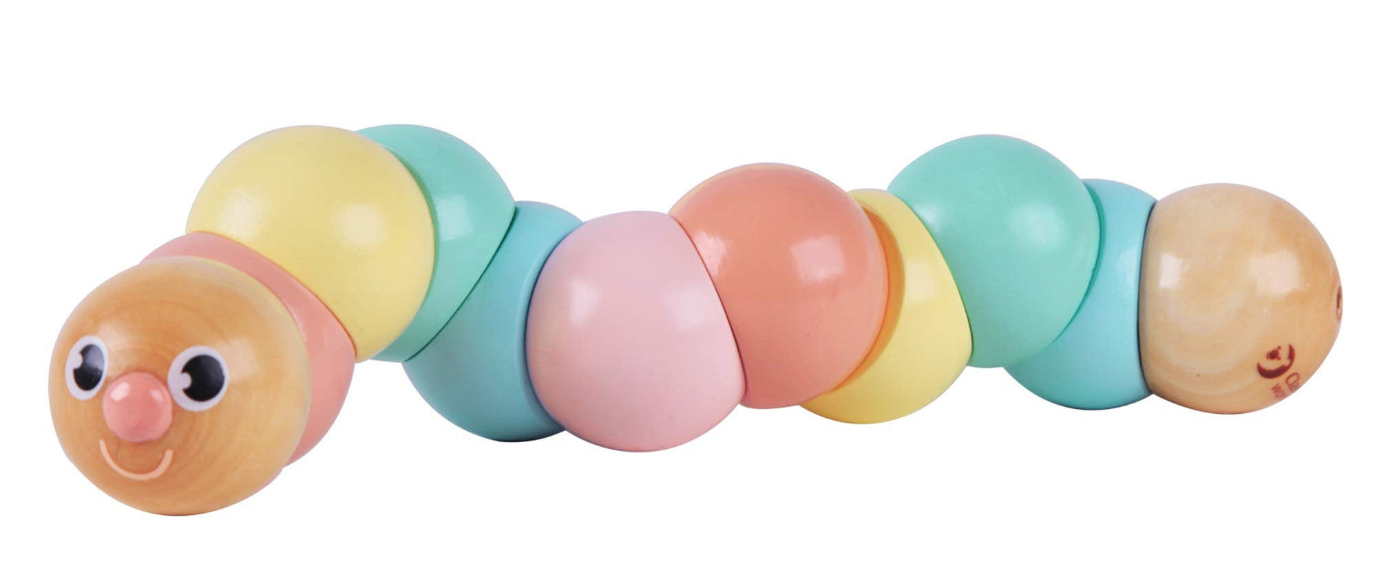 Classic World Wooden Caterpillar Colorful For Bending And Twisting