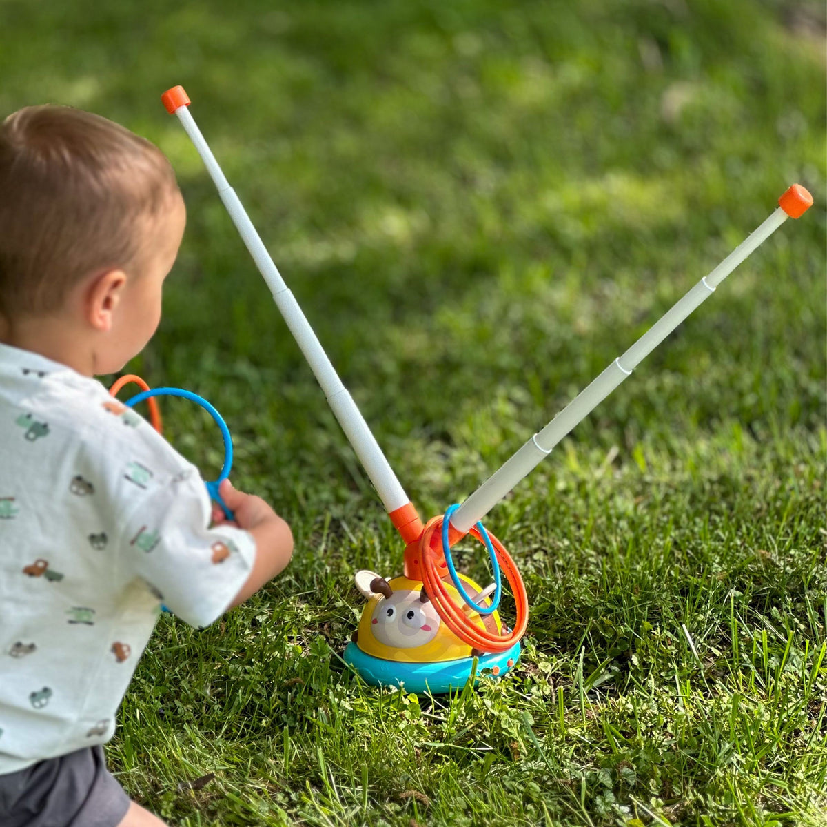 Jeu d'arcade automatique de corde à sauter de Woopie 2 dans 1 lancer à la cible d'abeille