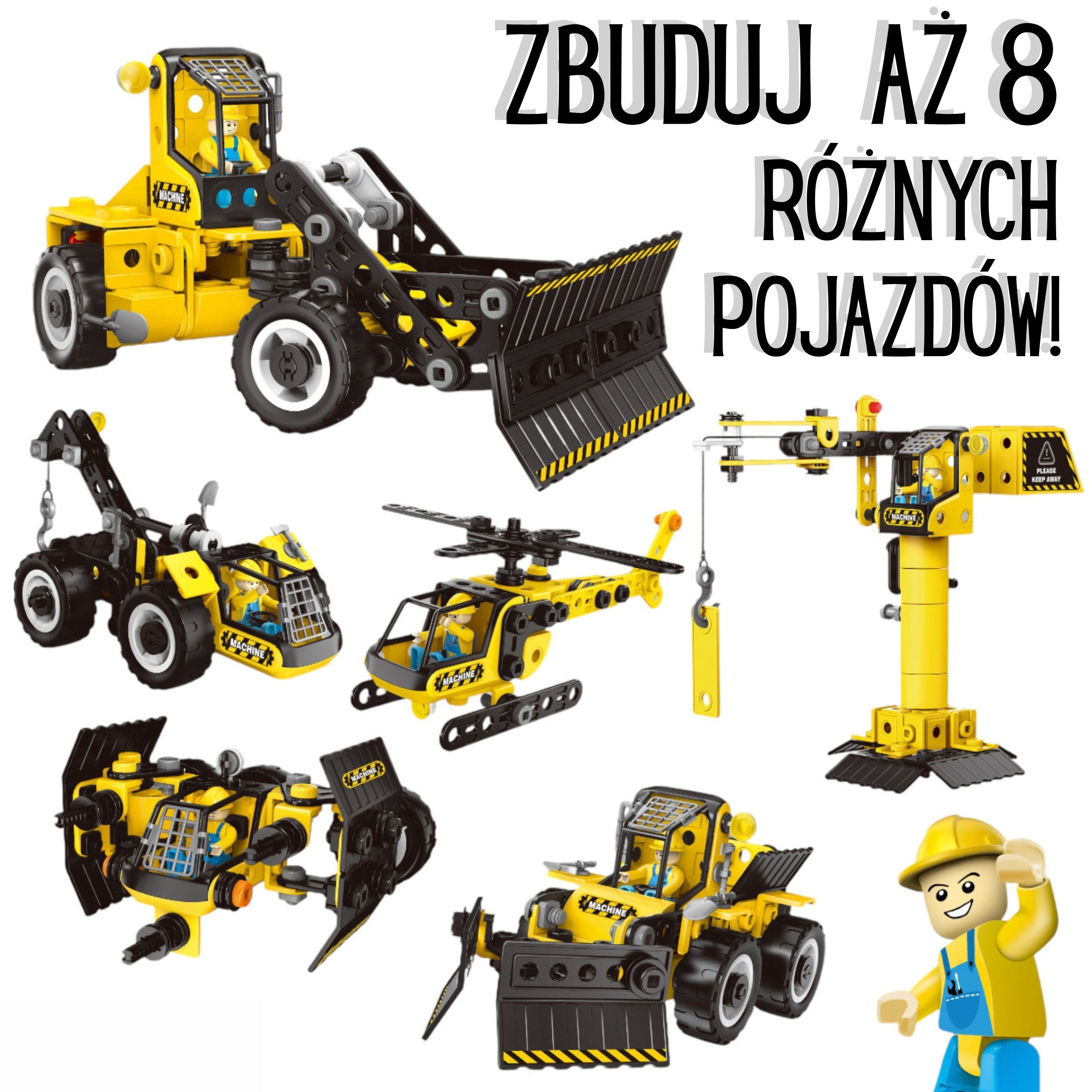 Woopie Building Blocks Build Construction Vehicles 8 Steam Models