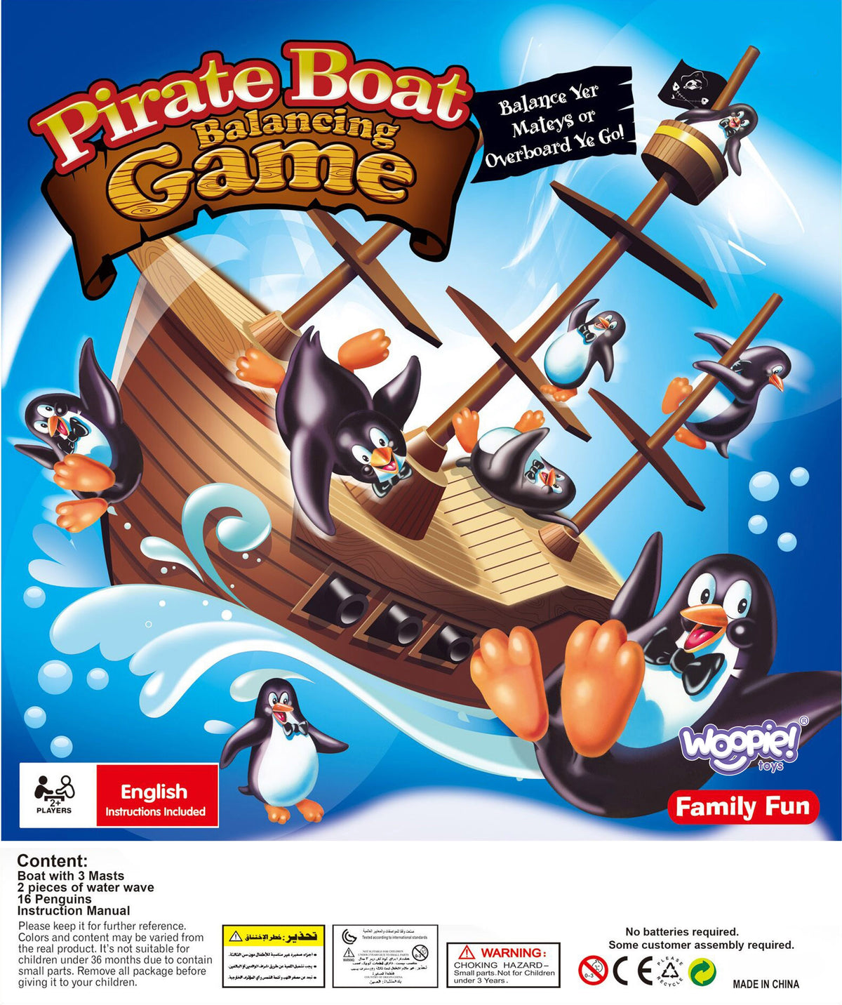 Woopie Penguin Pirate Ship Arcade Game