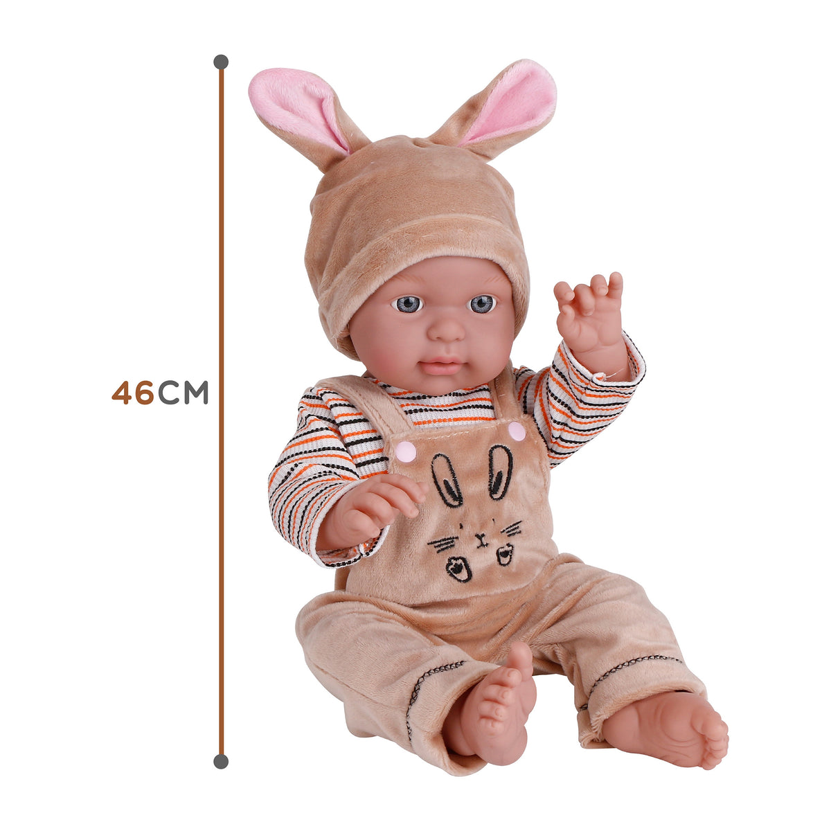 Woopie Royal Baby Doll v Bunny Outfit 46 cm